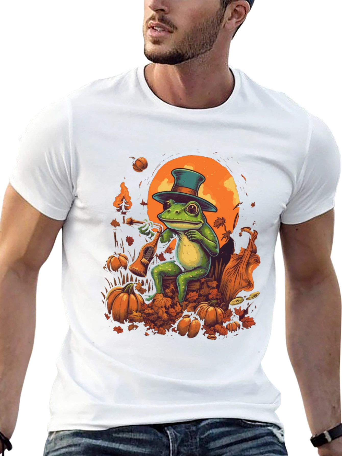 Frog Musician Halloween T-Shirt