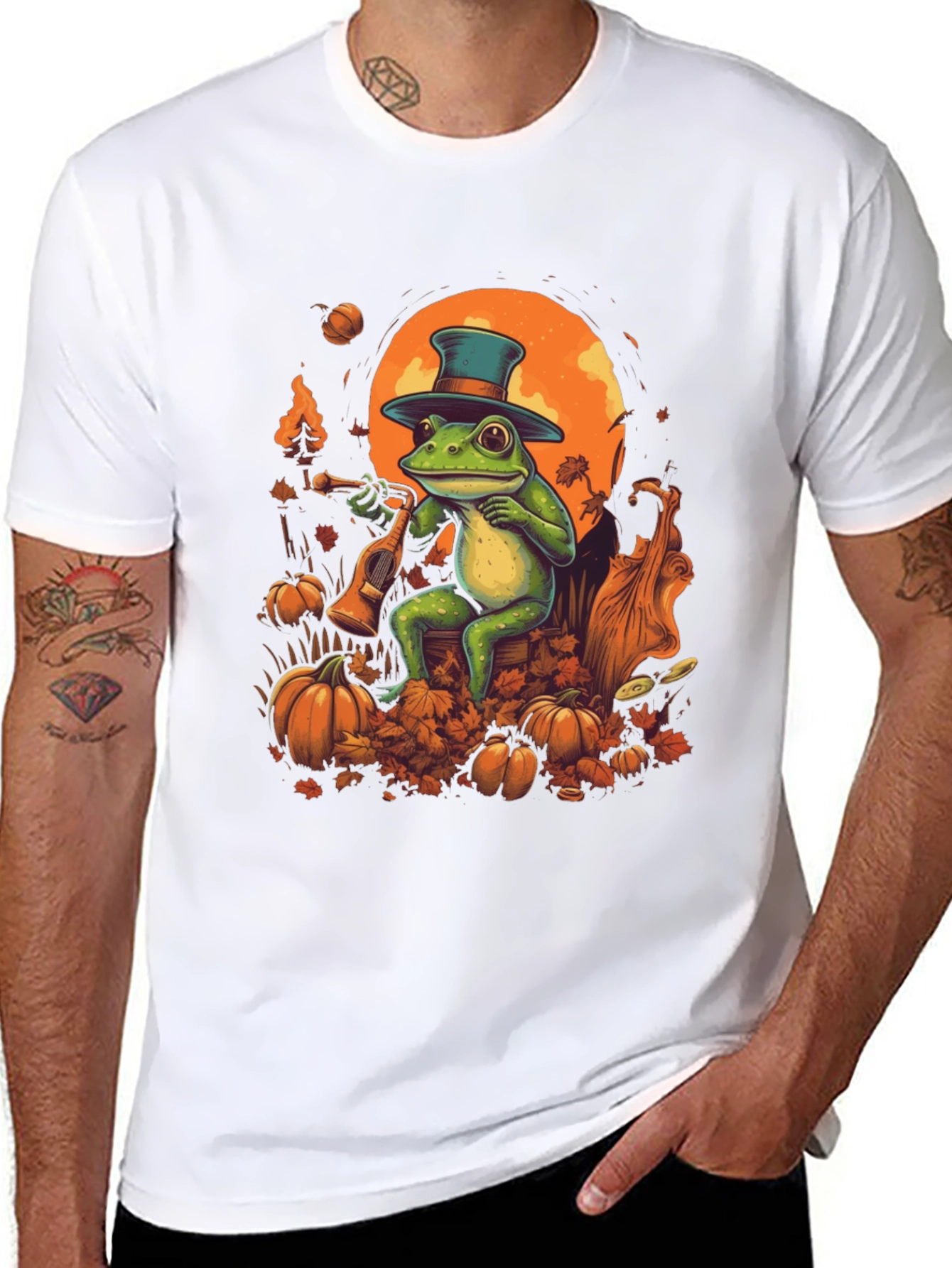 Frog Musician Halloween T-Shirt