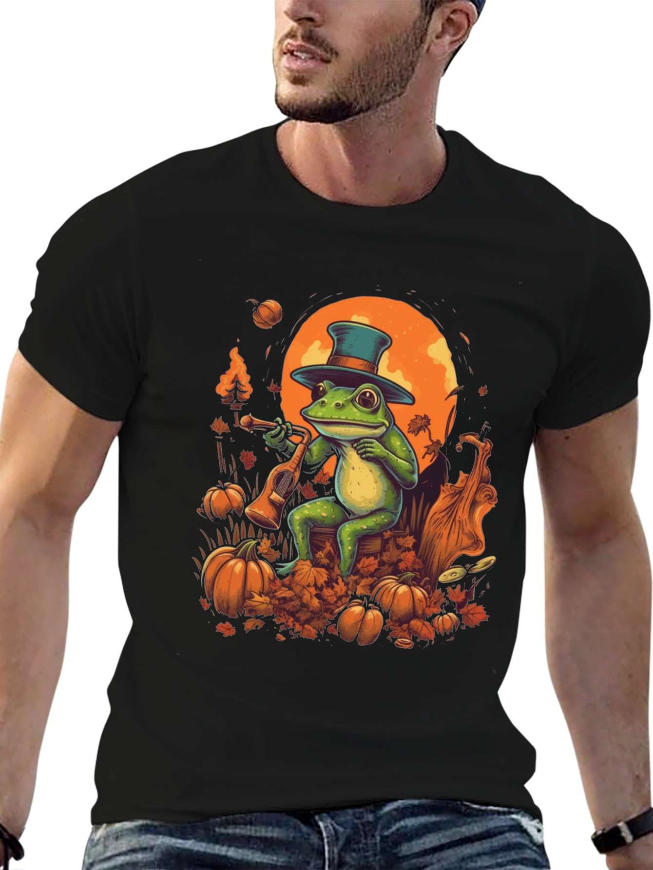Frog Musician Halloween T-Shirt