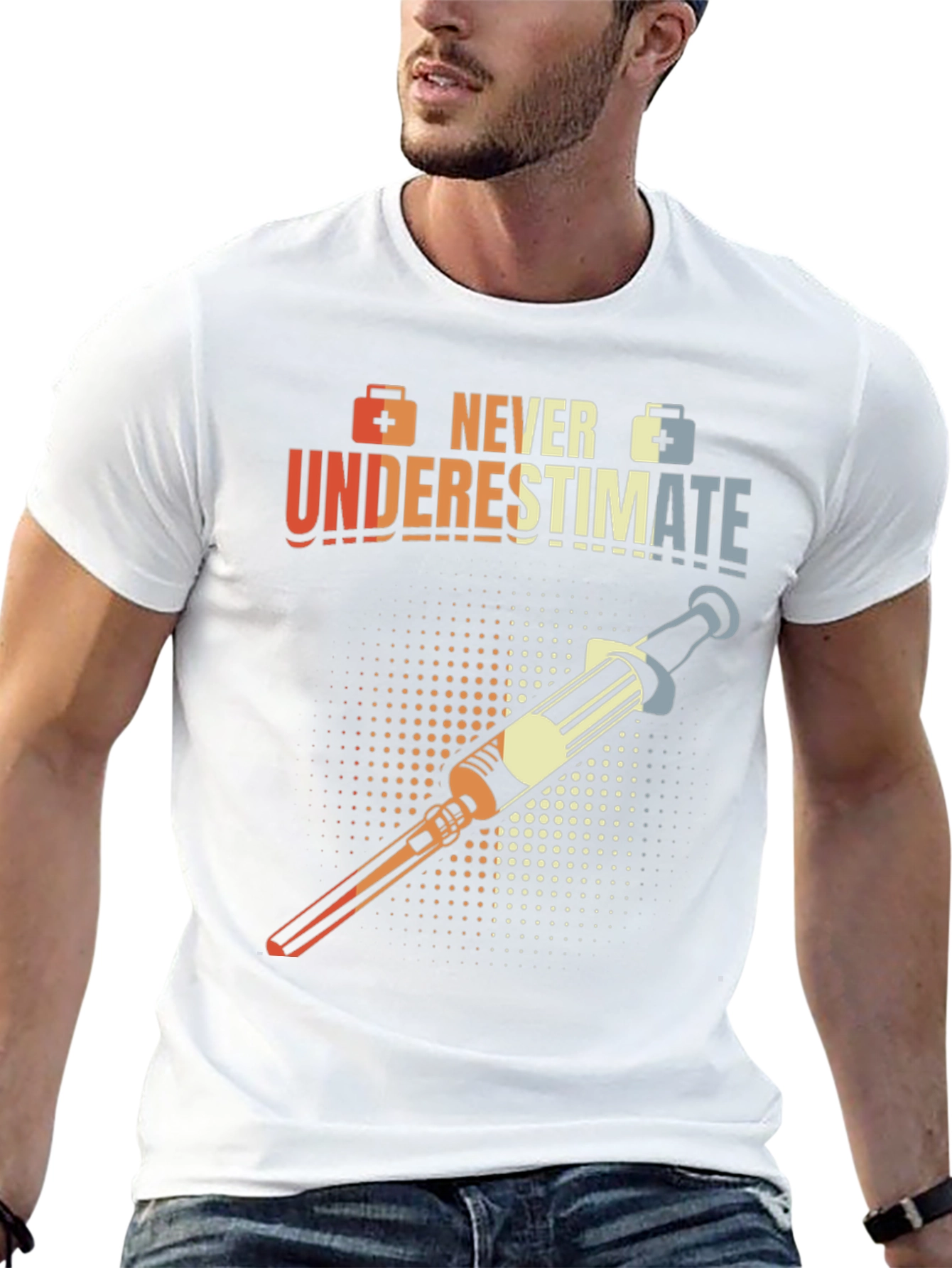 Never Underestimate Nurse T-Shirt