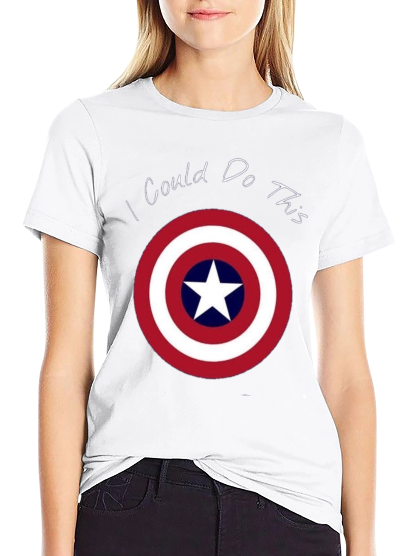 Captain America Shield T-Shirt - I Could Do This