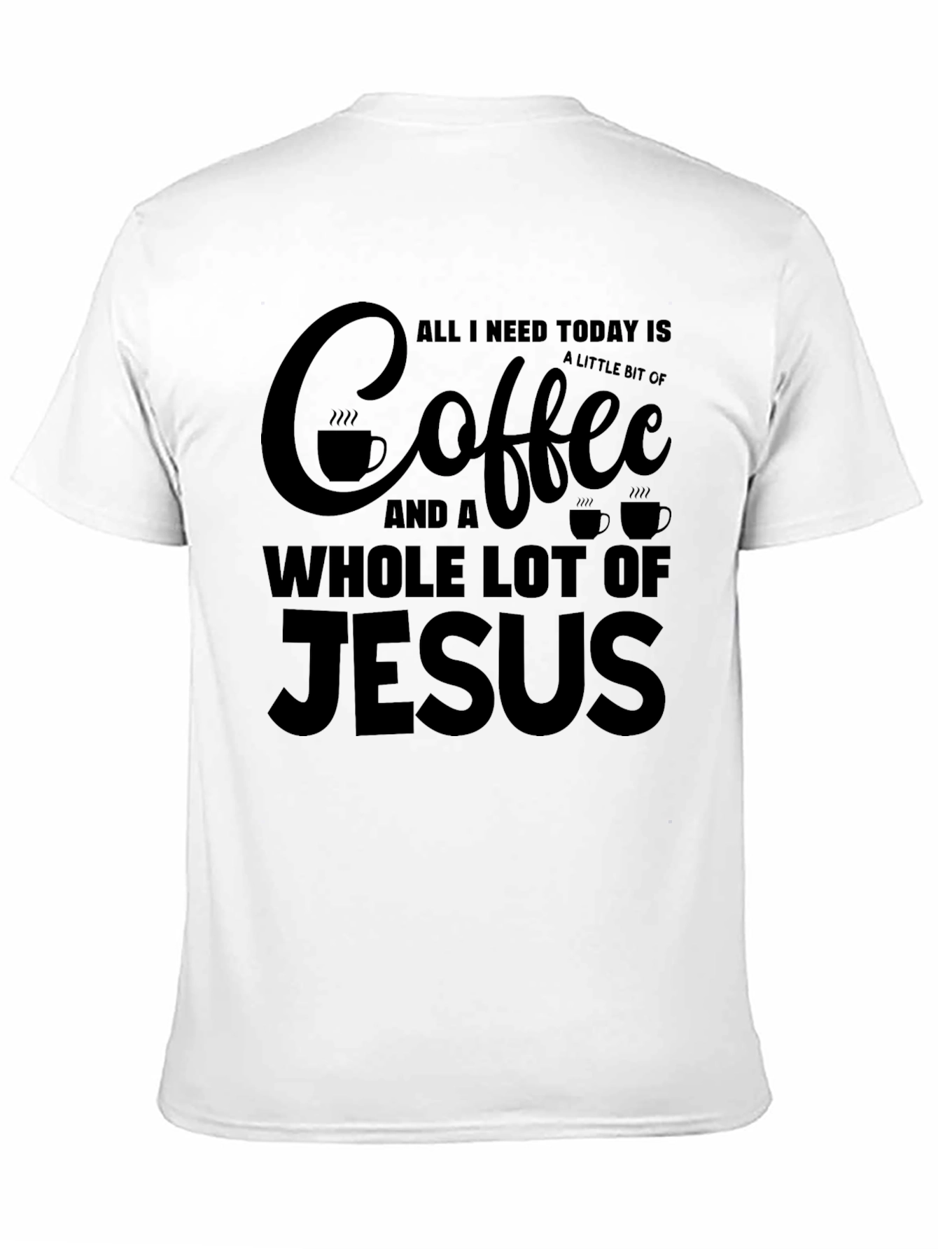 Coffee & Jesus Graphic Tee - Christian T-Shirt