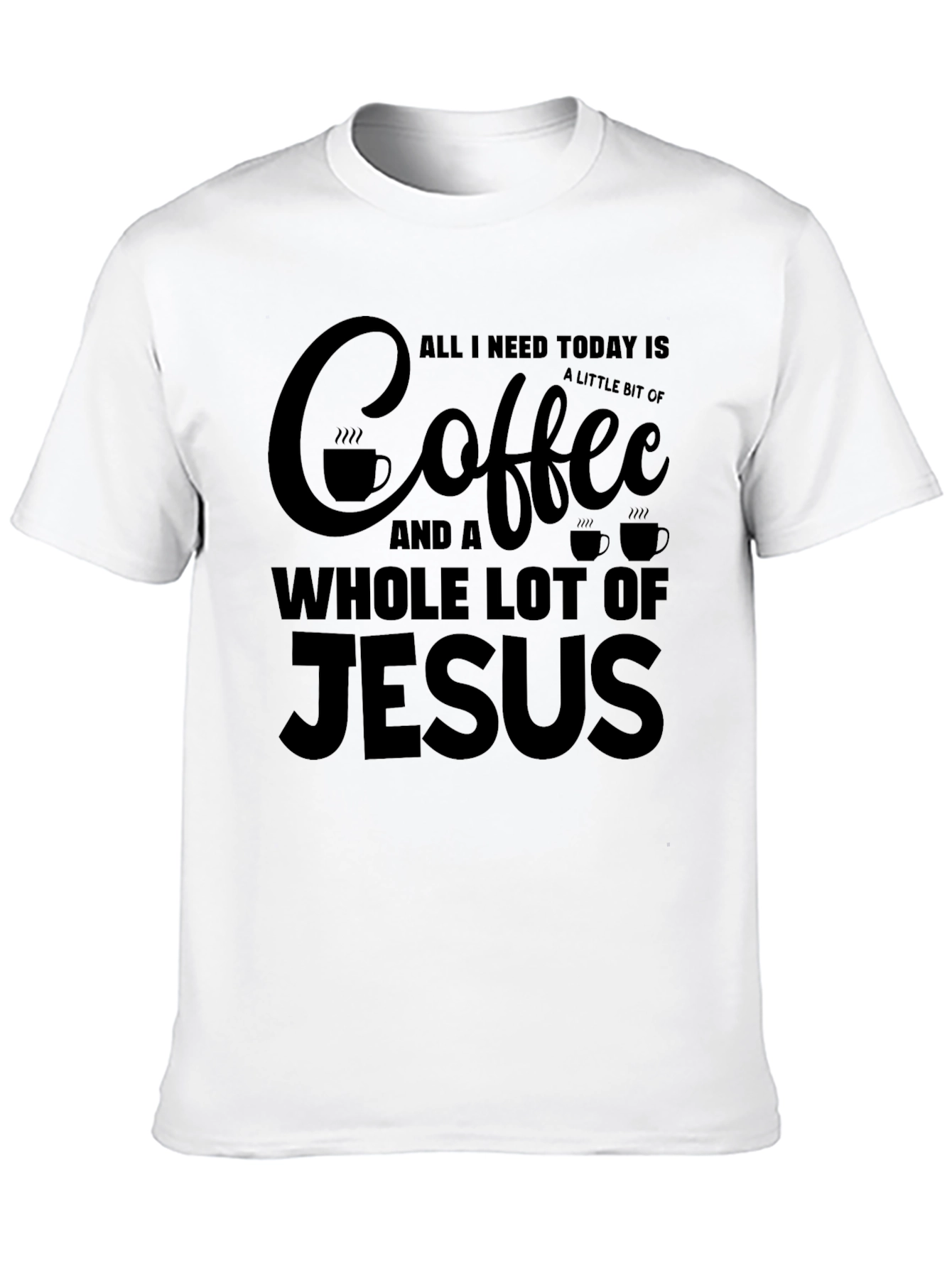Coffee & Jesus Graphic Tee - Christian T-Shirt