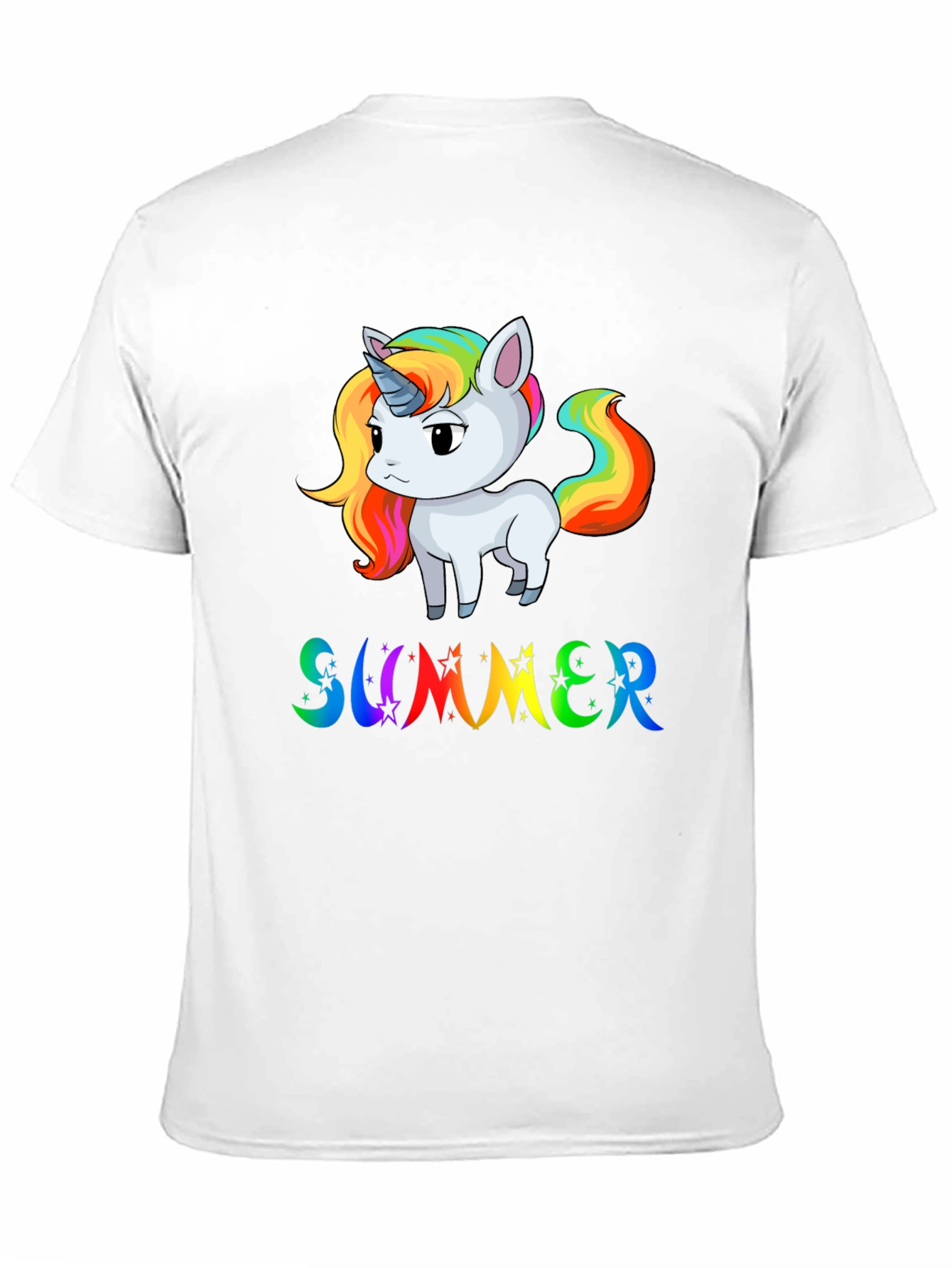 Unicorn Summer Black T-Shirt