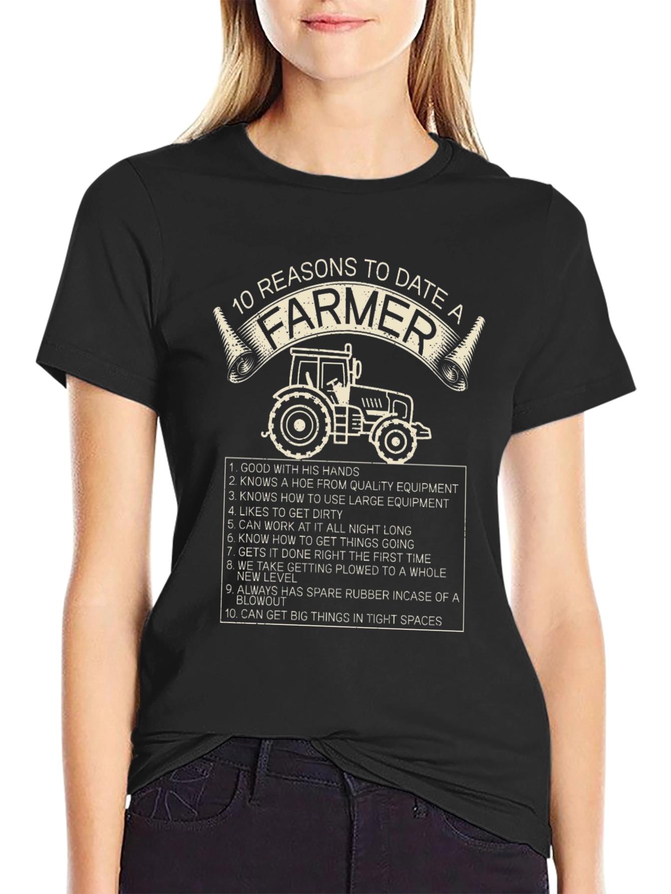 10 Reasons to Date a Farmer Graphic Tee