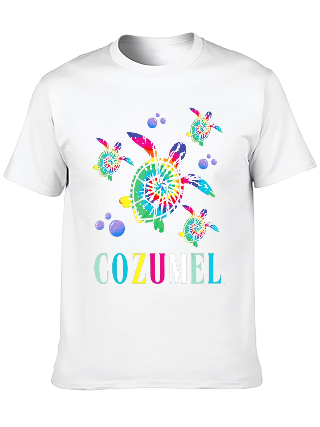 Cozumel Tie-Dye Turtle Graphic Tee