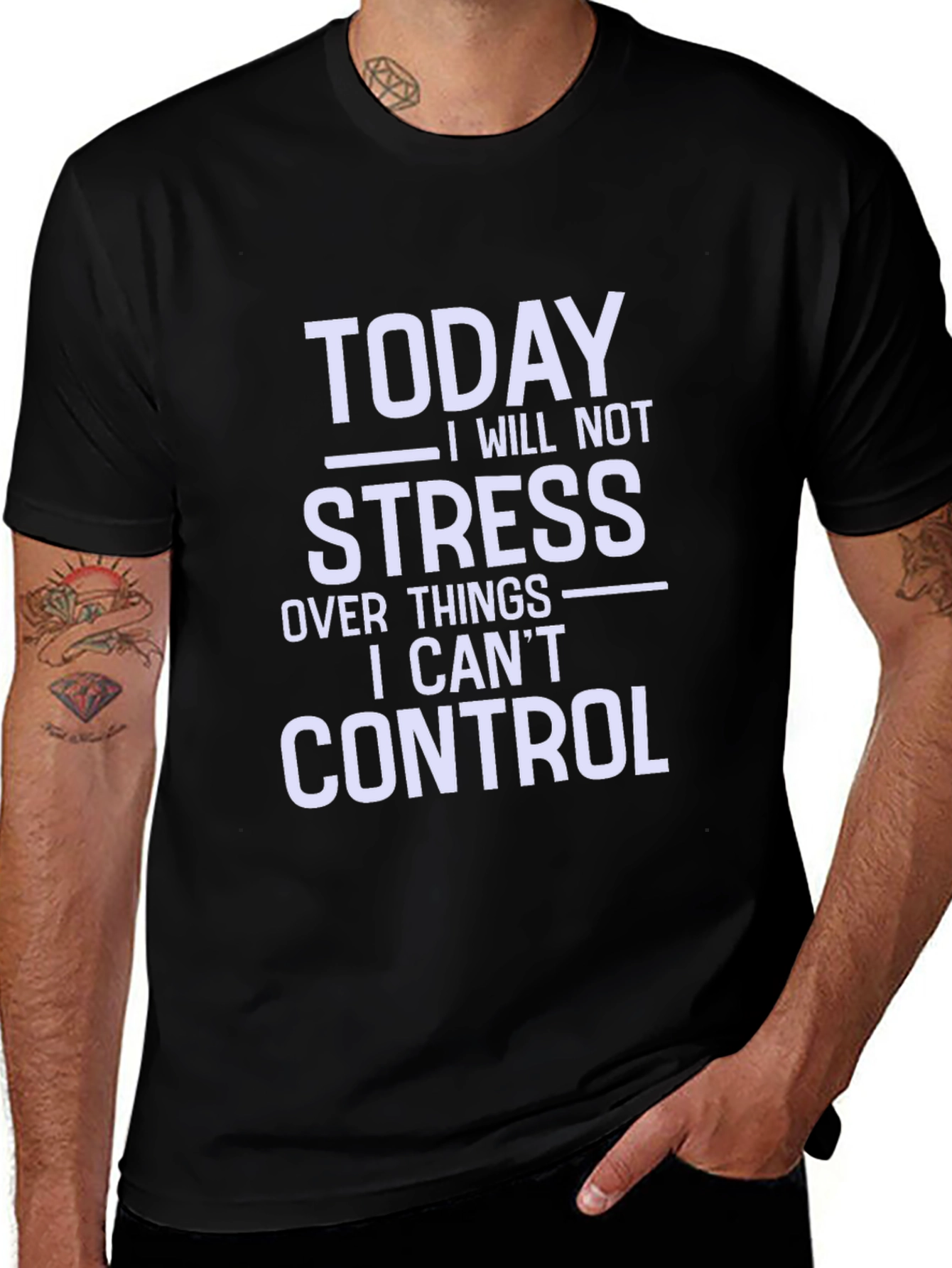 Motivational T-Shirt: No Stress Today