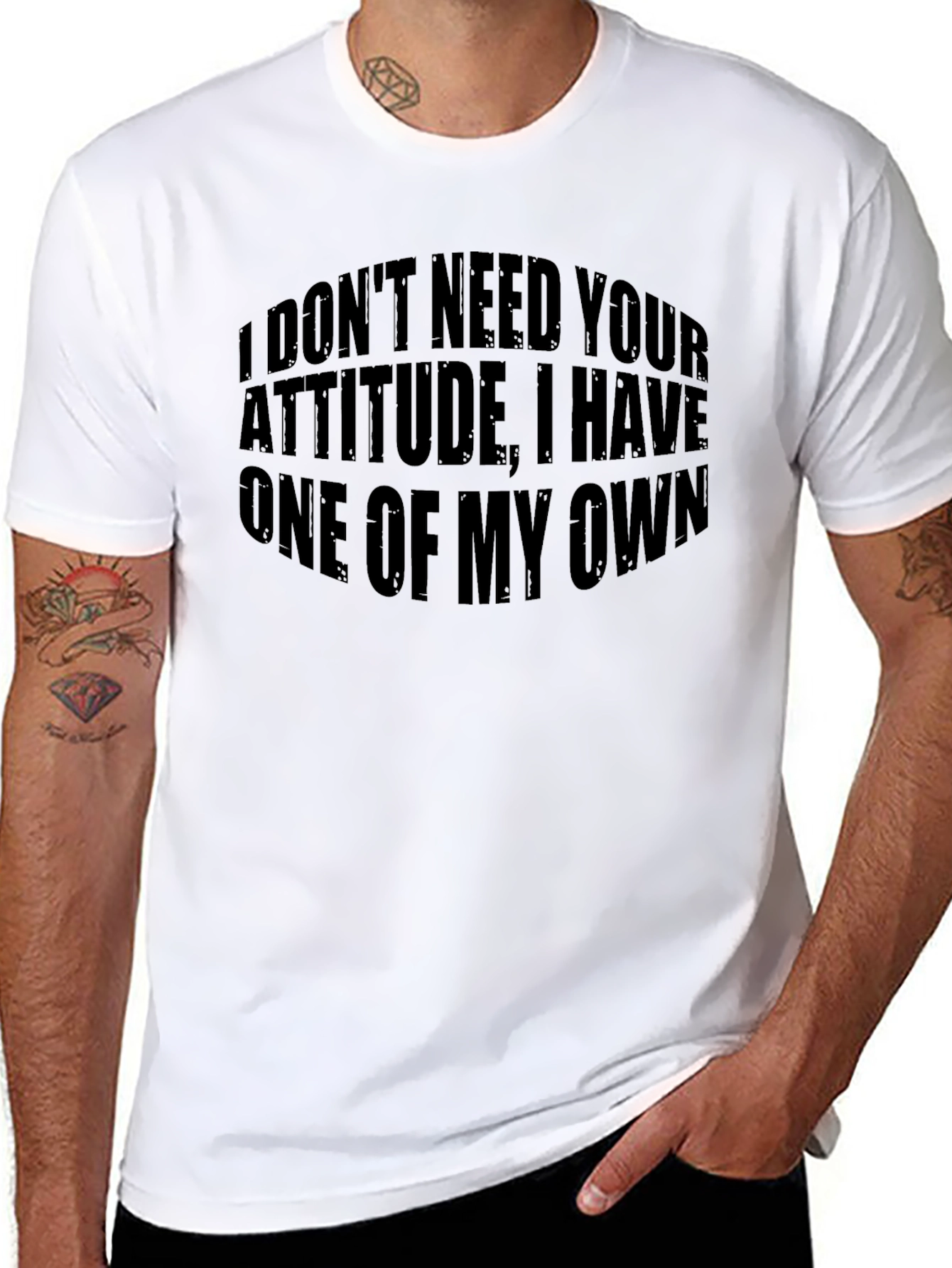 Attitude Statement Black T-Shirt