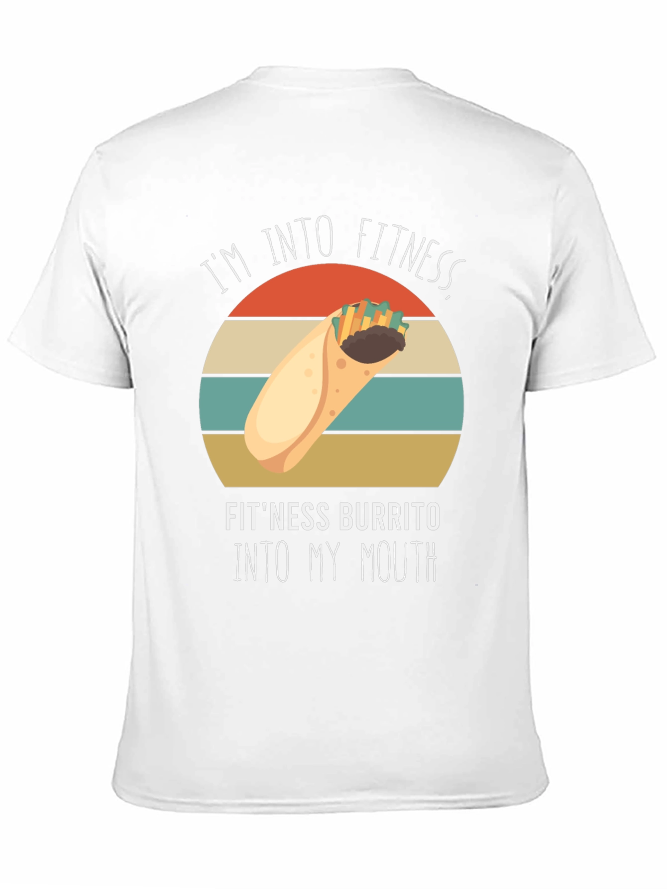 Funny Fitness Burrito T-Shirt - Workout Foodie Tee