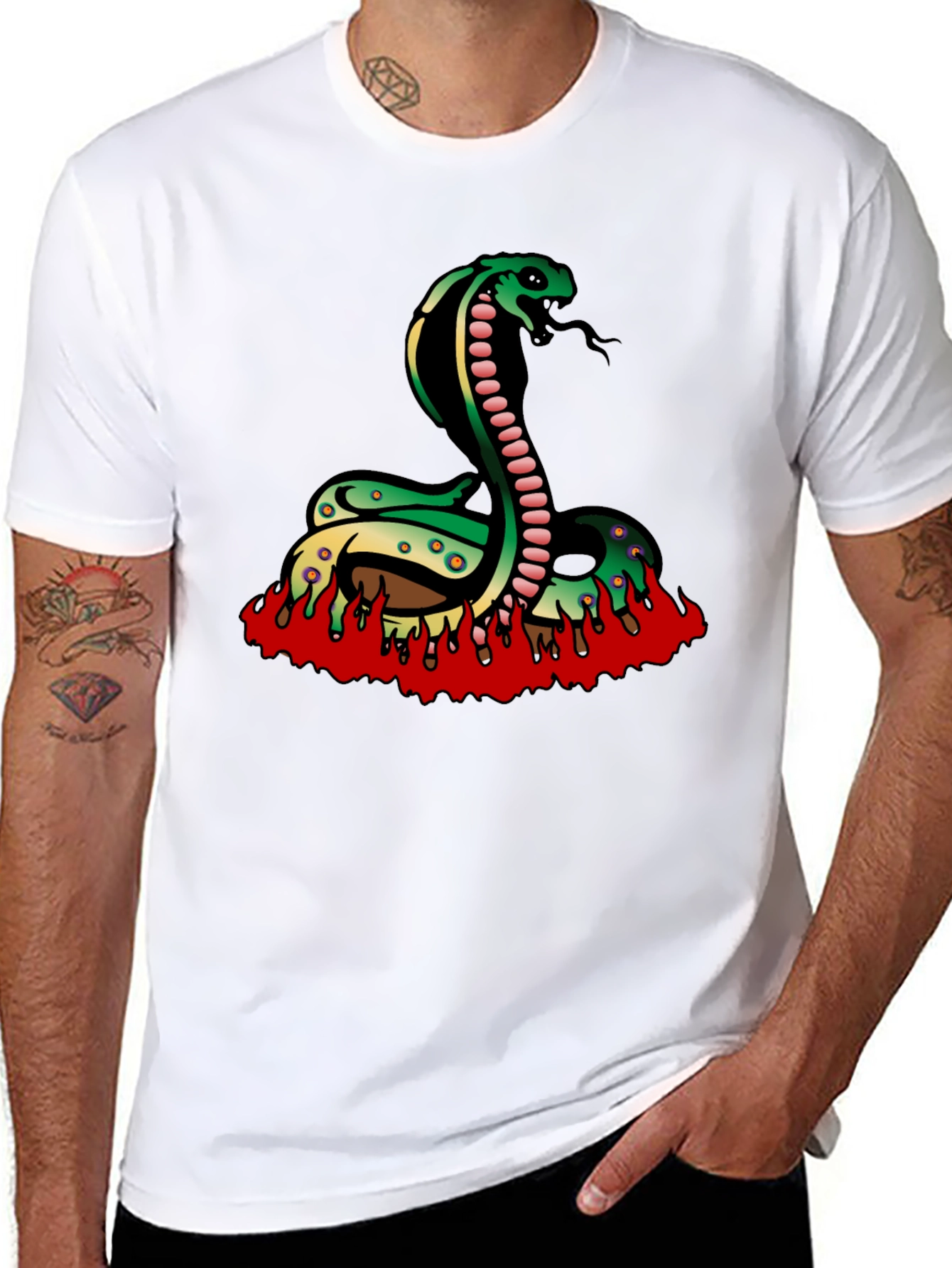 Cobra Snake T-Shirt - Black Graphic Tee