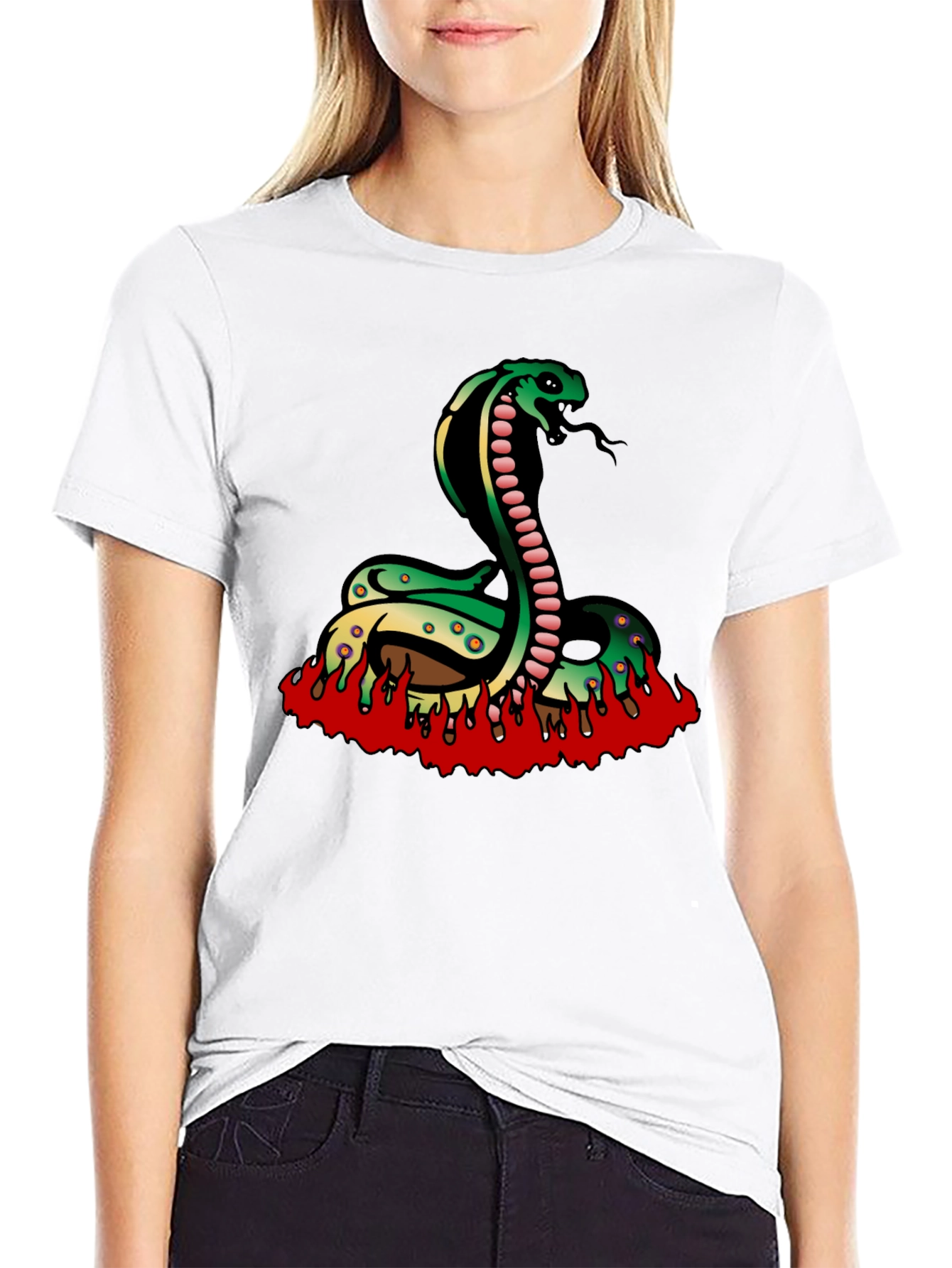 Cobra Snake T-Shirt - Black Graphic Tee