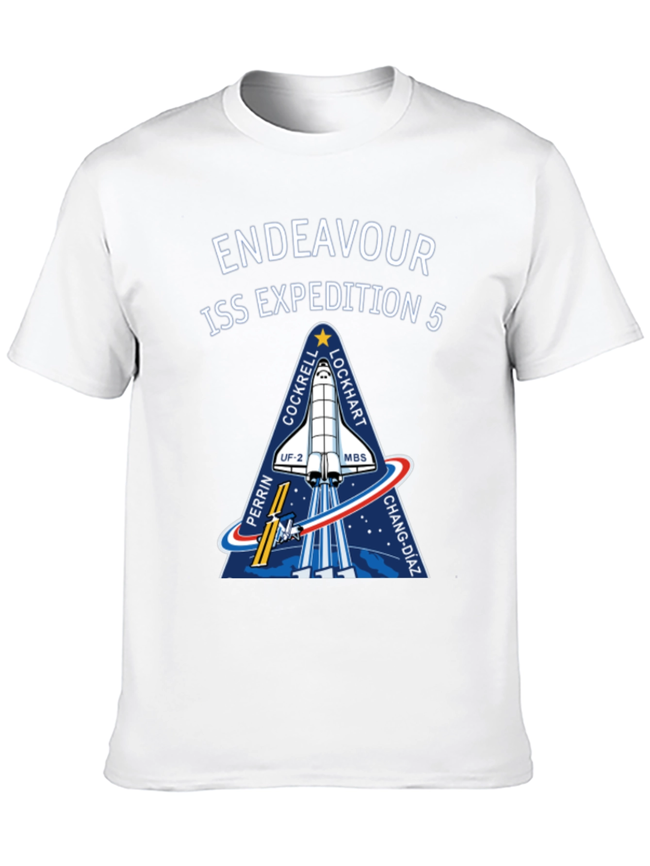 Endeavour ISS Expedition 5 Black T-Shirt