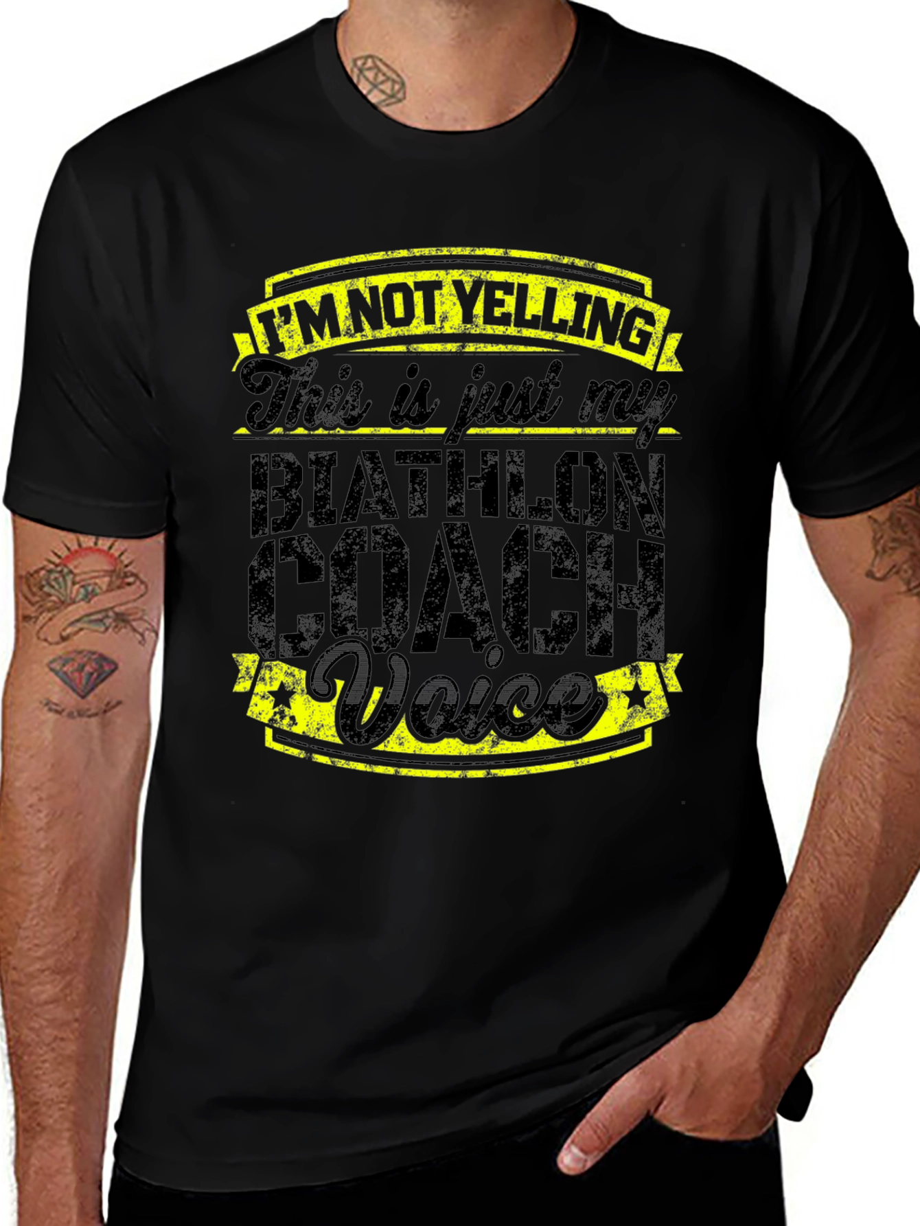 Biathlon Coach Voice T-Shirt - Funny Coaching Tee
