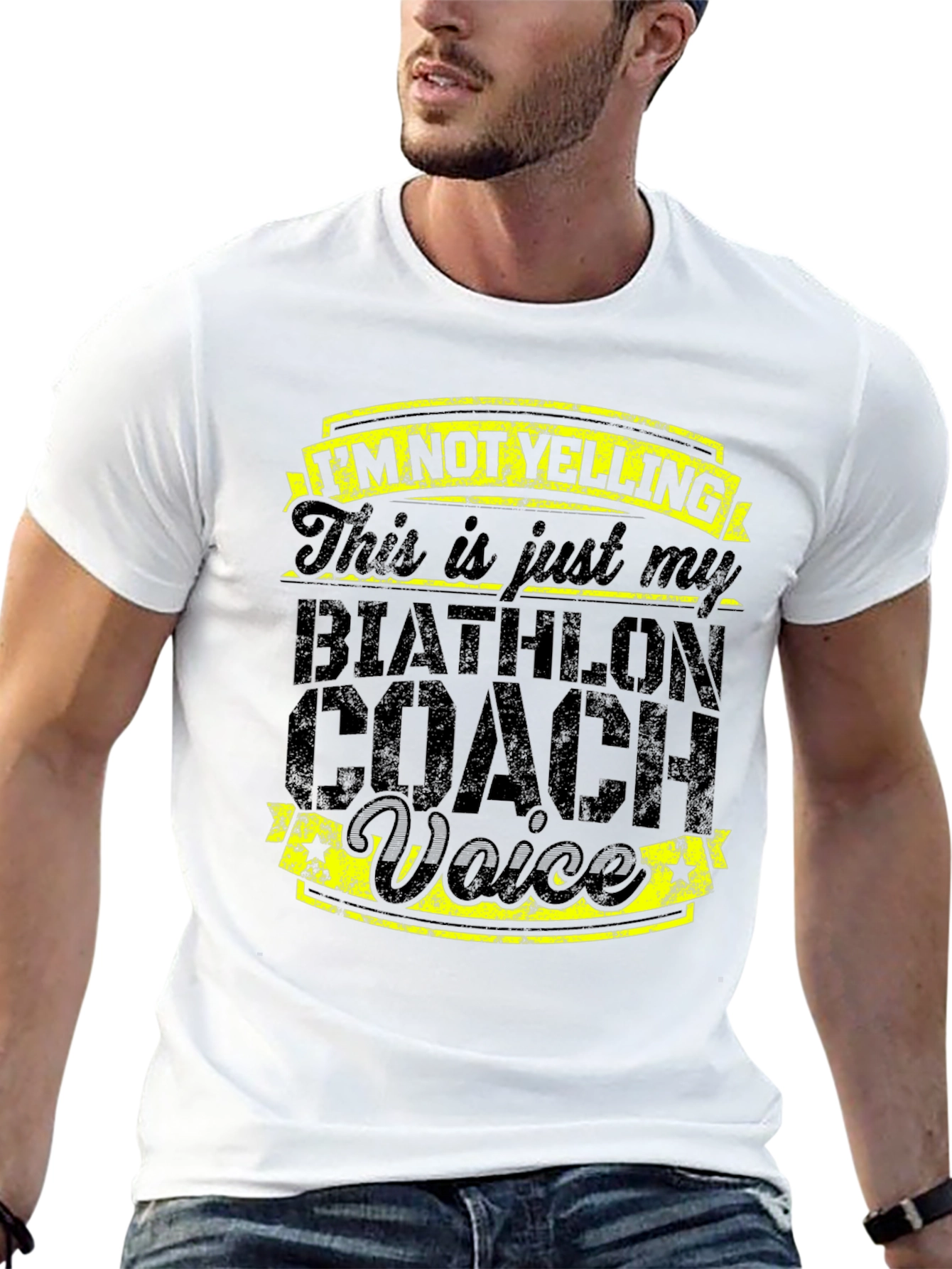 Biathlon Coach Voice T-Shirt - Funny Coaching Tee