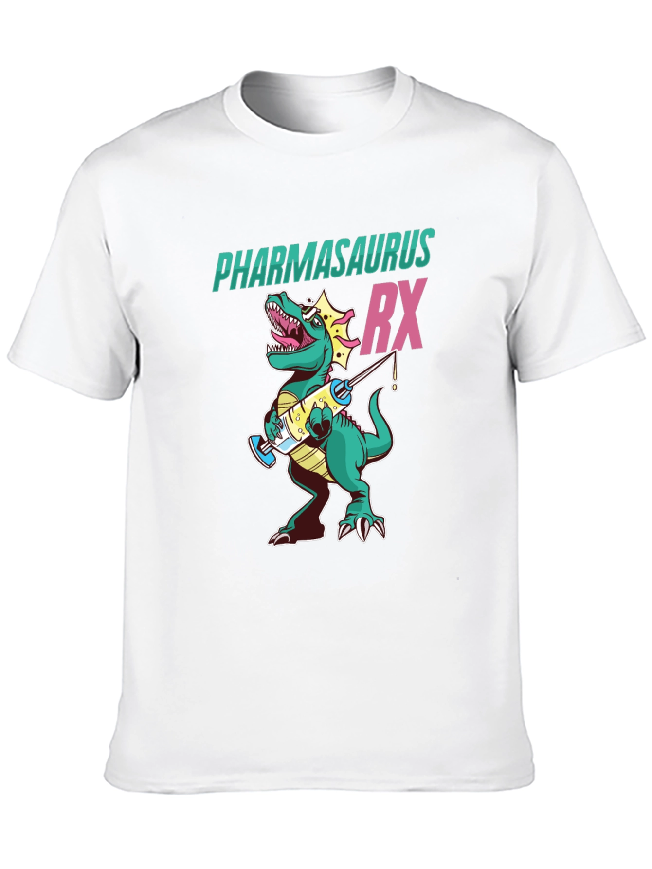 Pharmasaurus Rx T-Shirt - Funny Pharmacy Dinosaur Tee