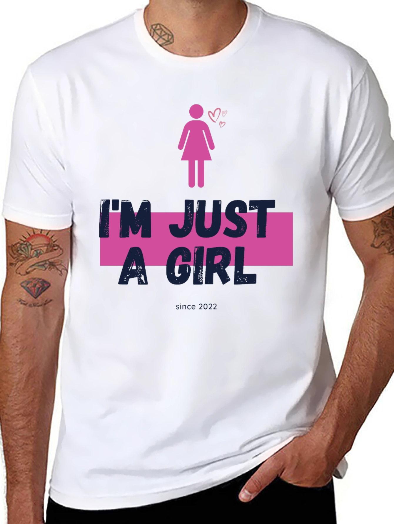 Im Just A Girl Black Tee