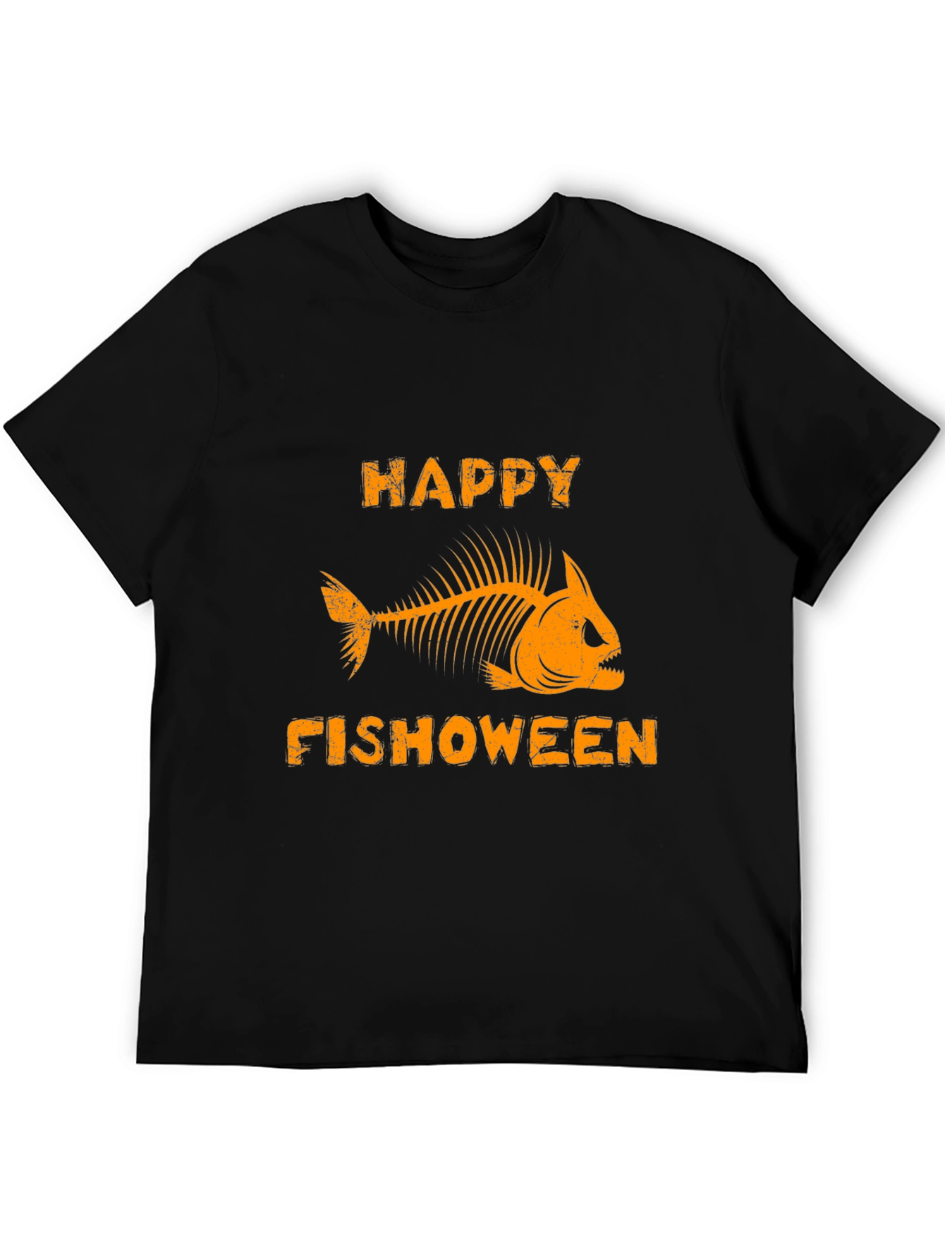 Happy Fishoween T-Shirt - Halloween Fishing Tee
