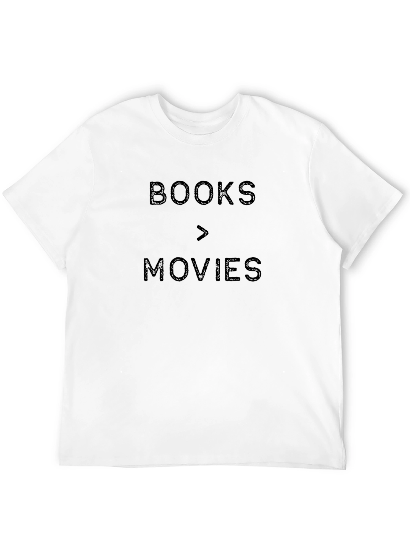 Books Over Movies Black Graphic Tee