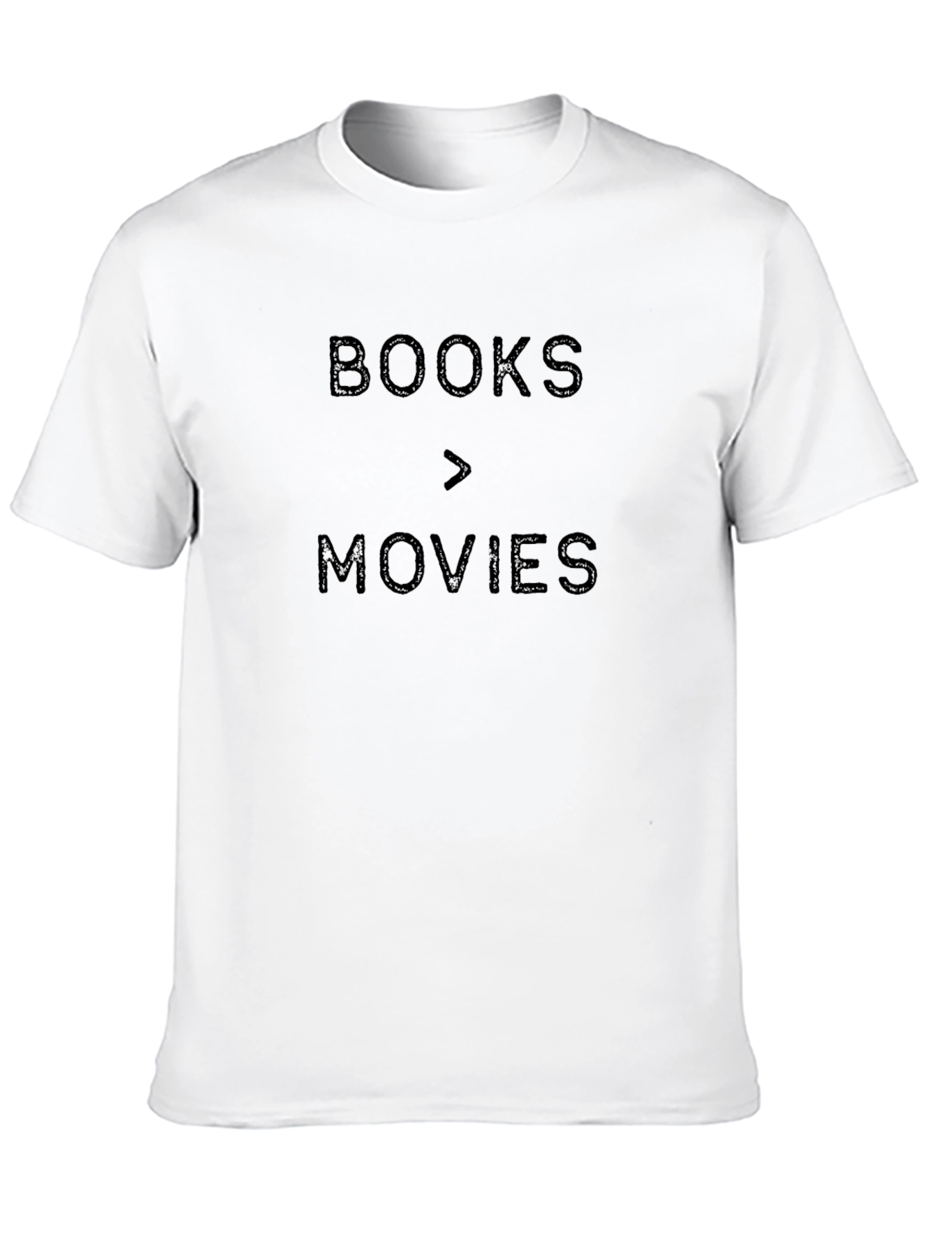 Books Over Movies Black Graphic Tee
