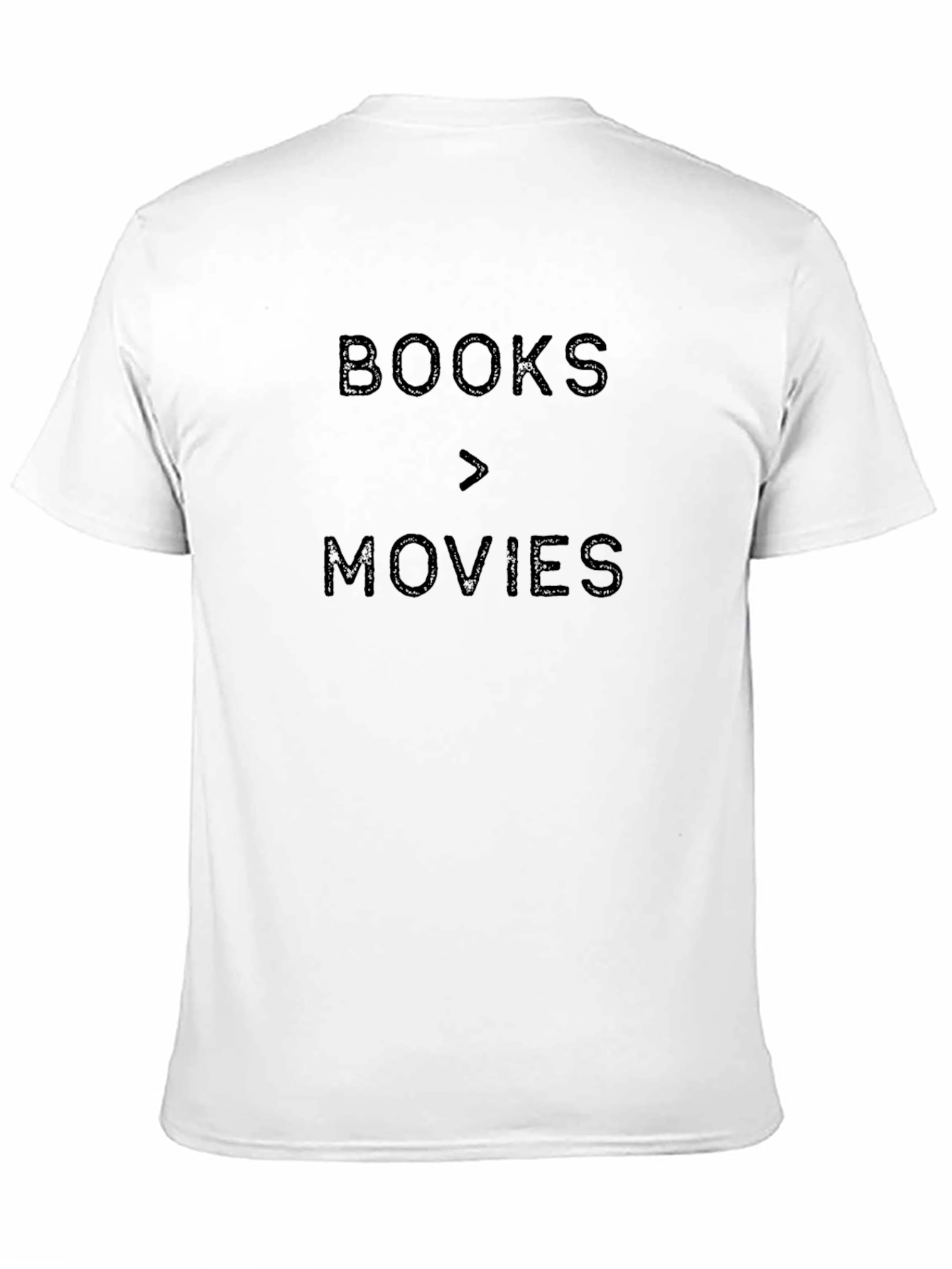 Books Over Movies Black Graphic Tee