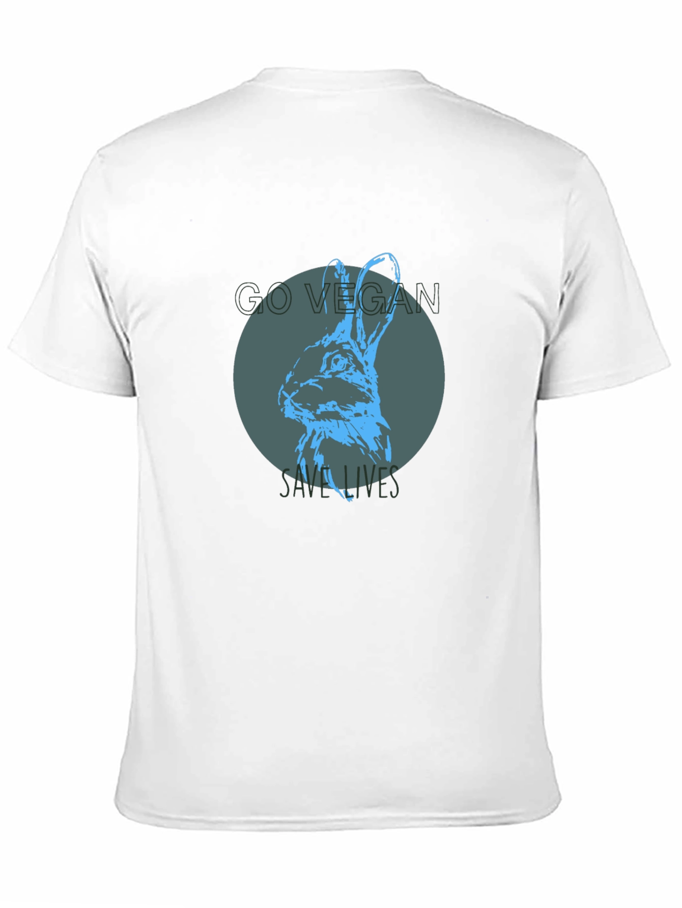Vegan Rabbit Graphic Tee - Save Lives