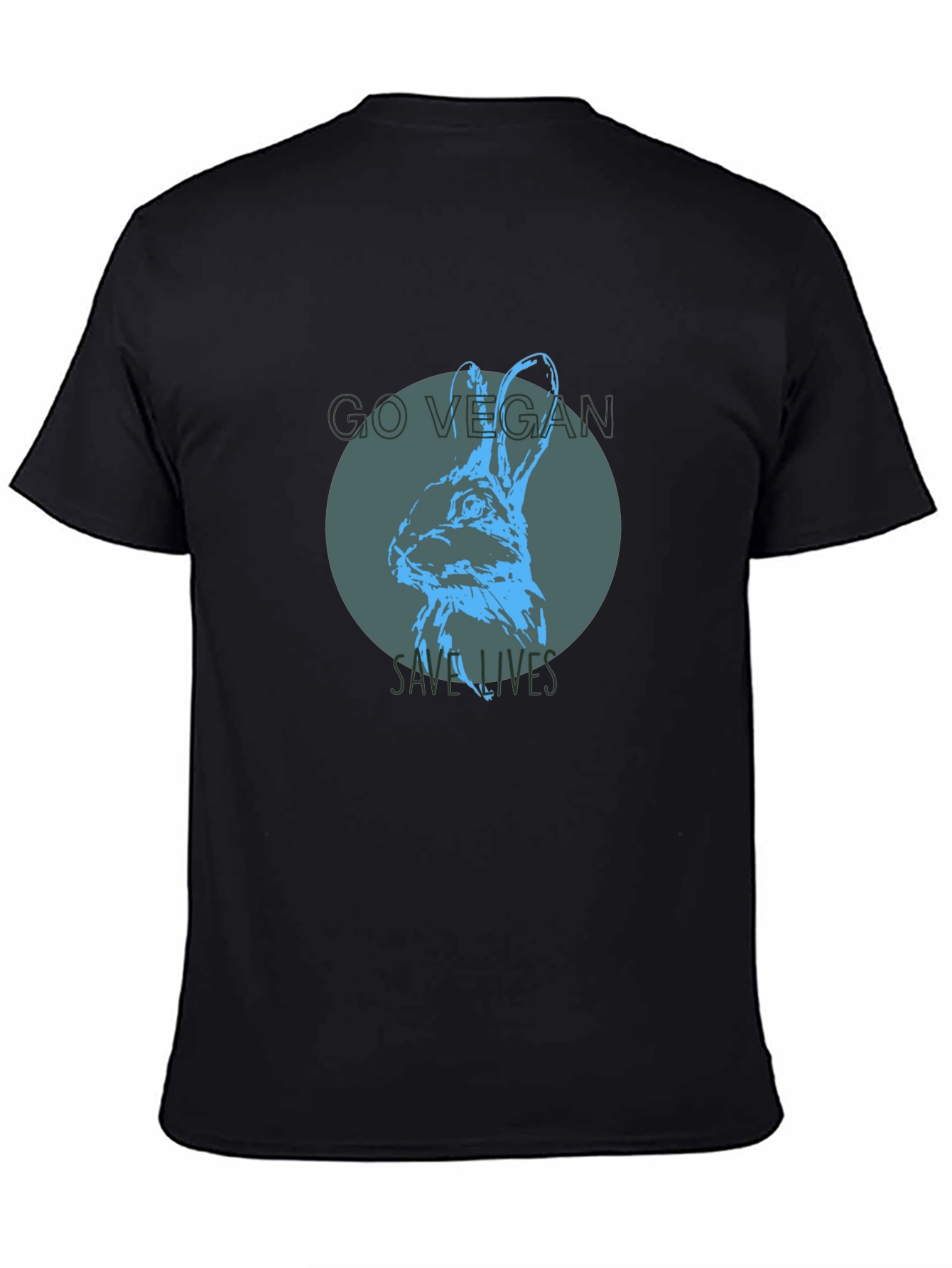 Vegan Rabbit Graphic Tee - Save Lives
