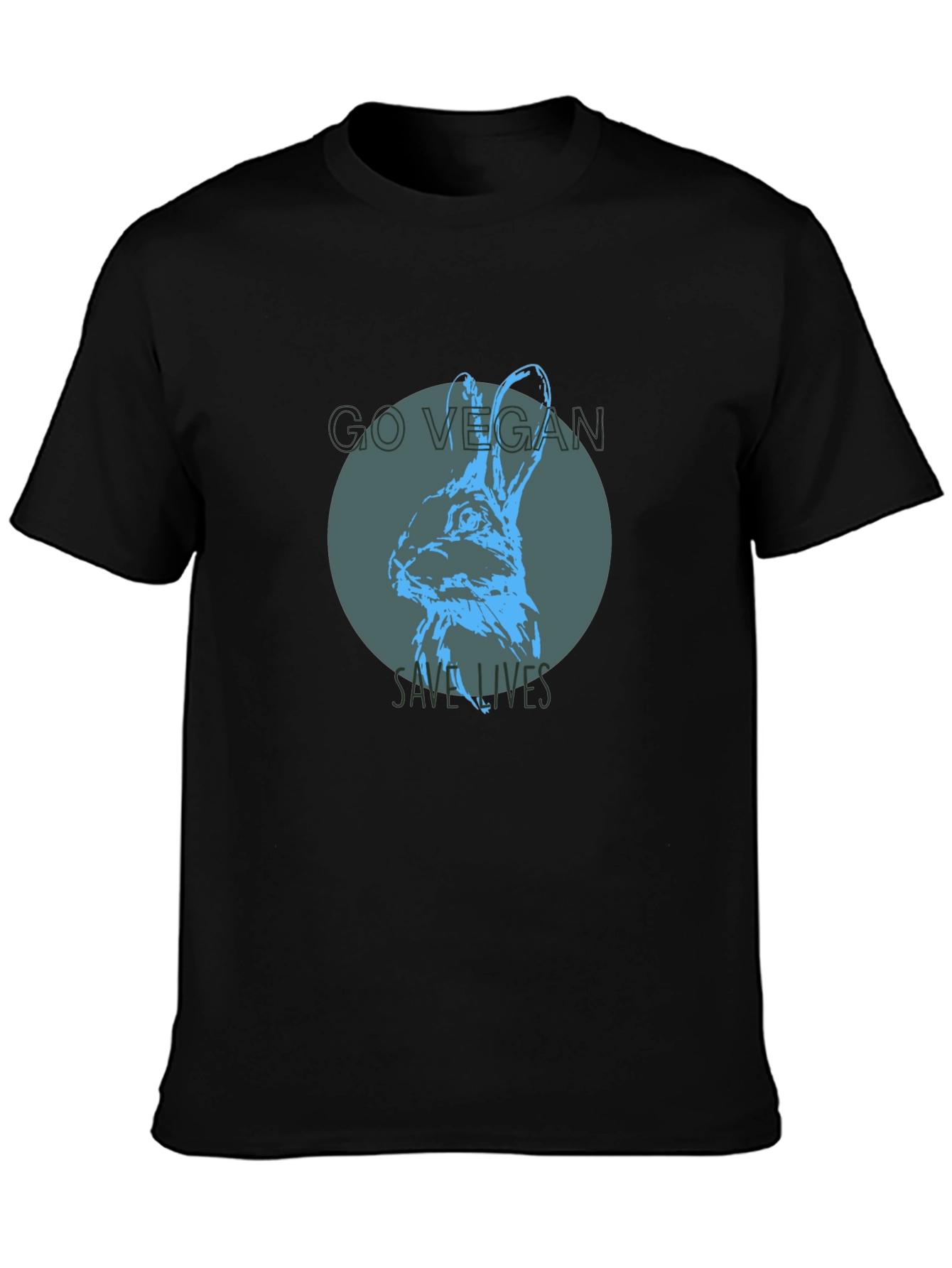 Vegan Rabbit Graphic Tee - Save Lives