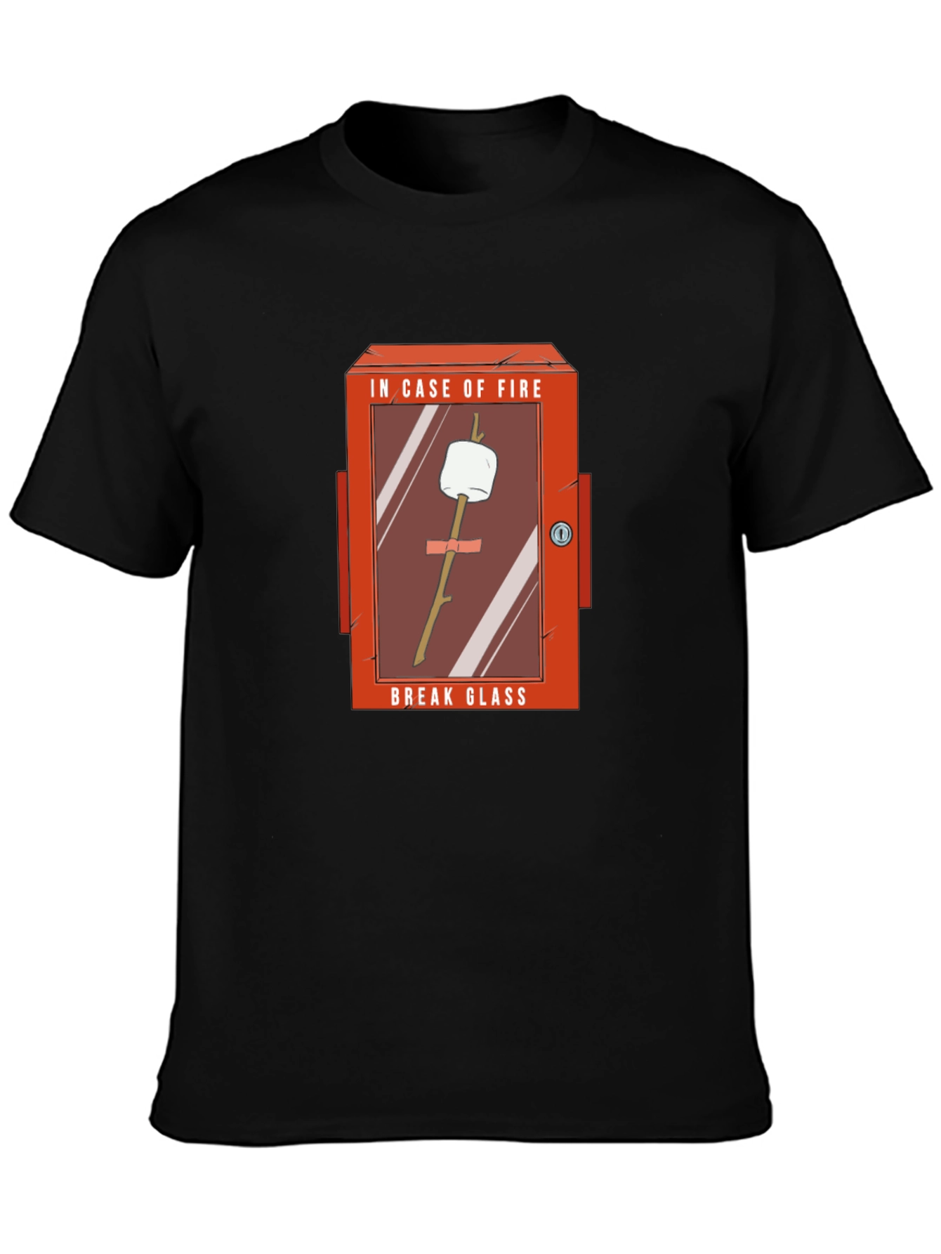 Humorous Marshmallow Fire Emergency T-Shirt