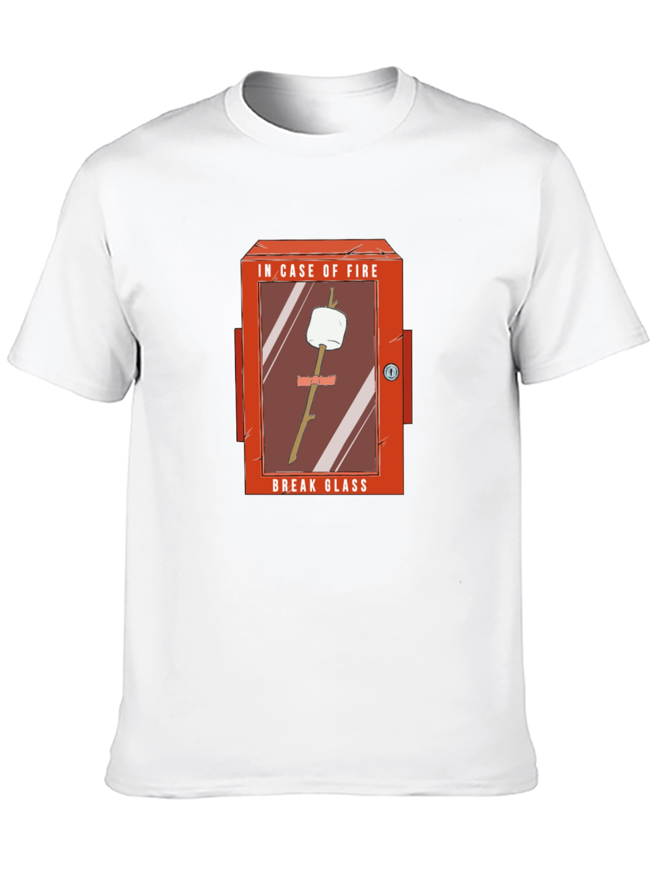 Humorous Marshmallow Fire Emergency T-Shirt