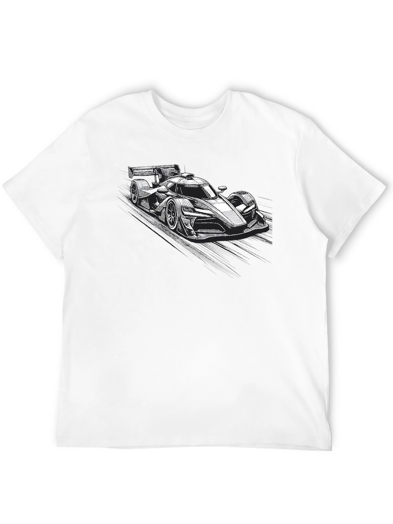 Race Car Graphic Black T-Shirt