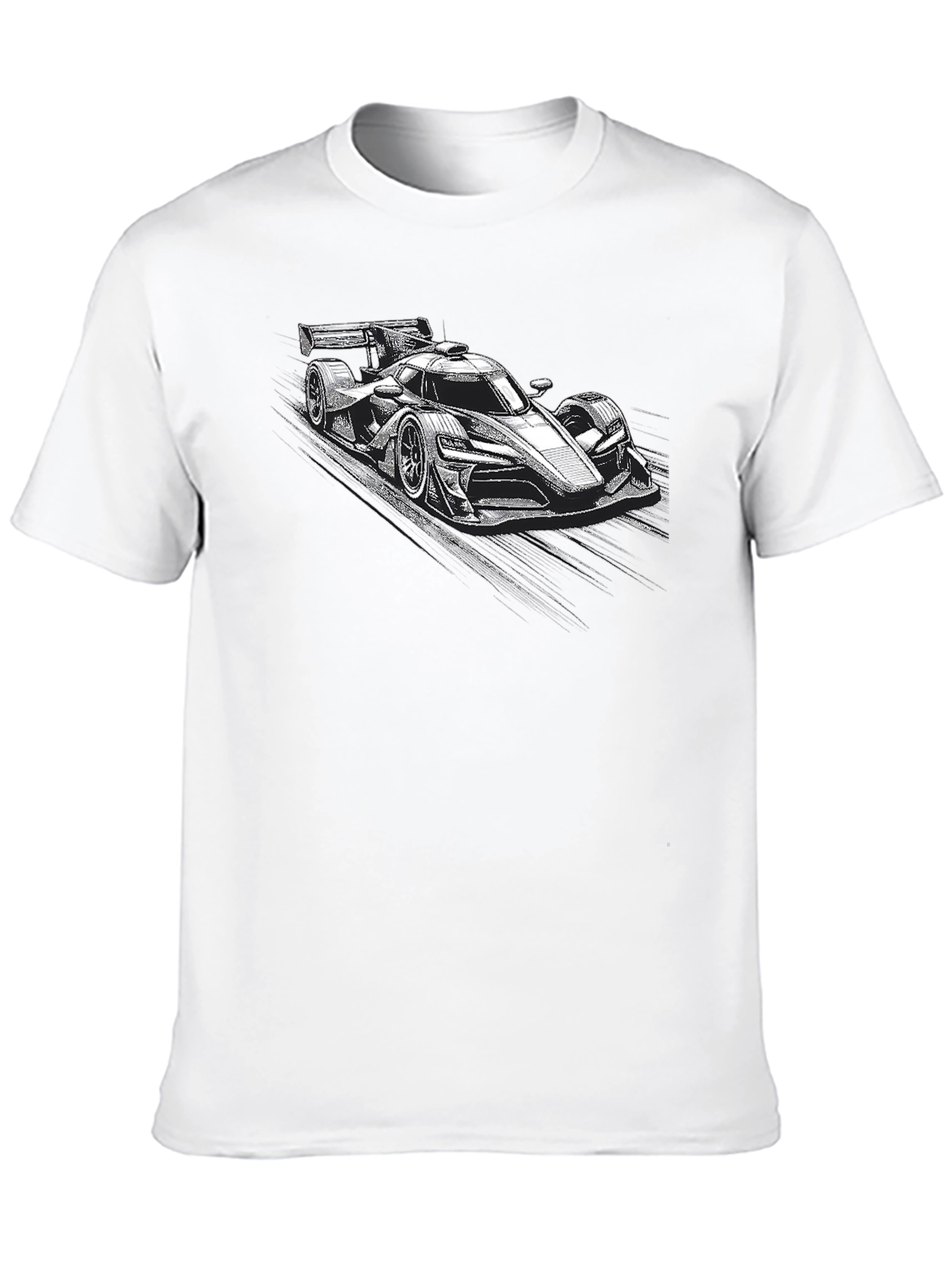 Race Car Graphic Black T-Shirt