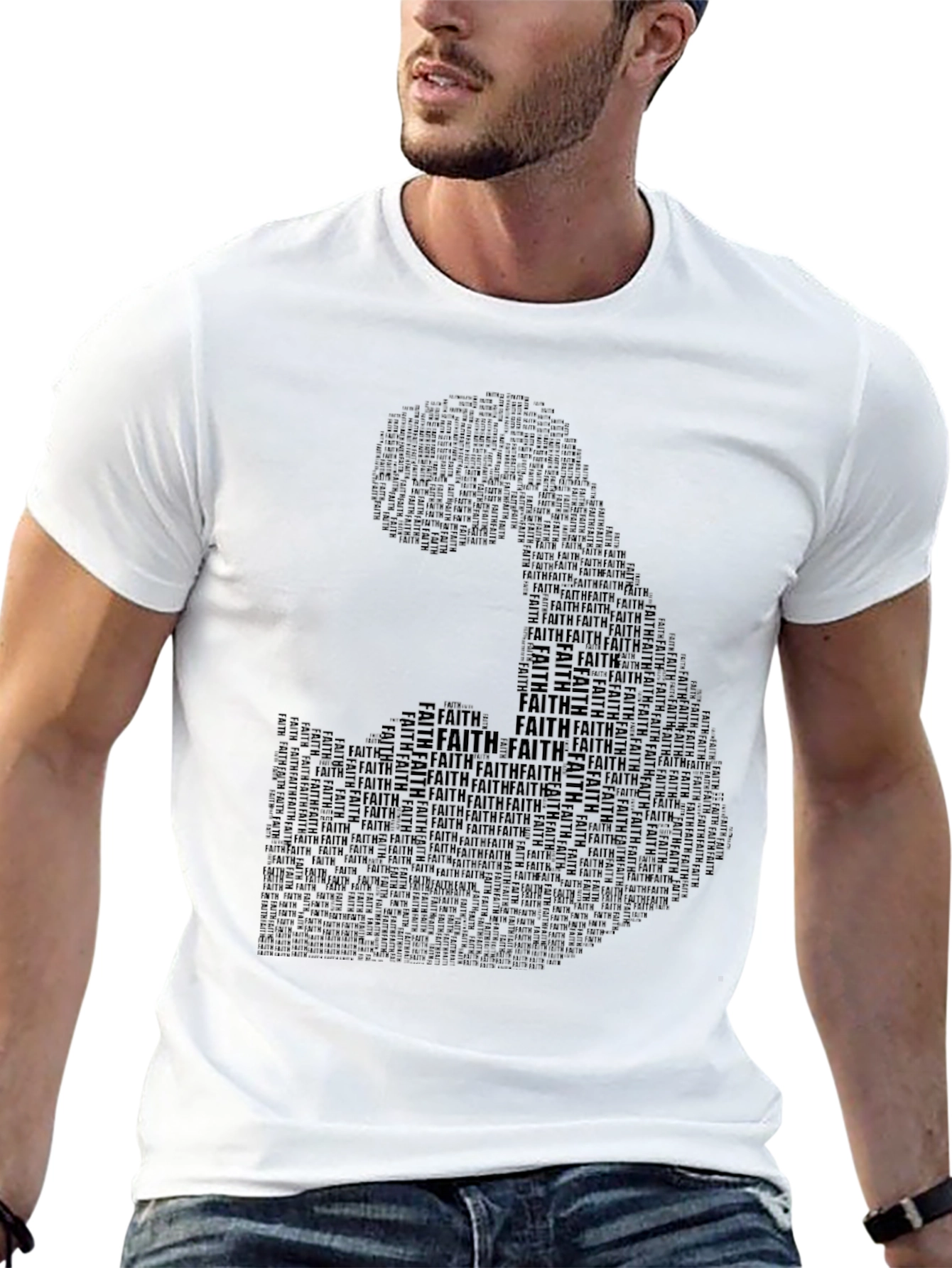 Faith Flex Black Graphic Tee - Mens
