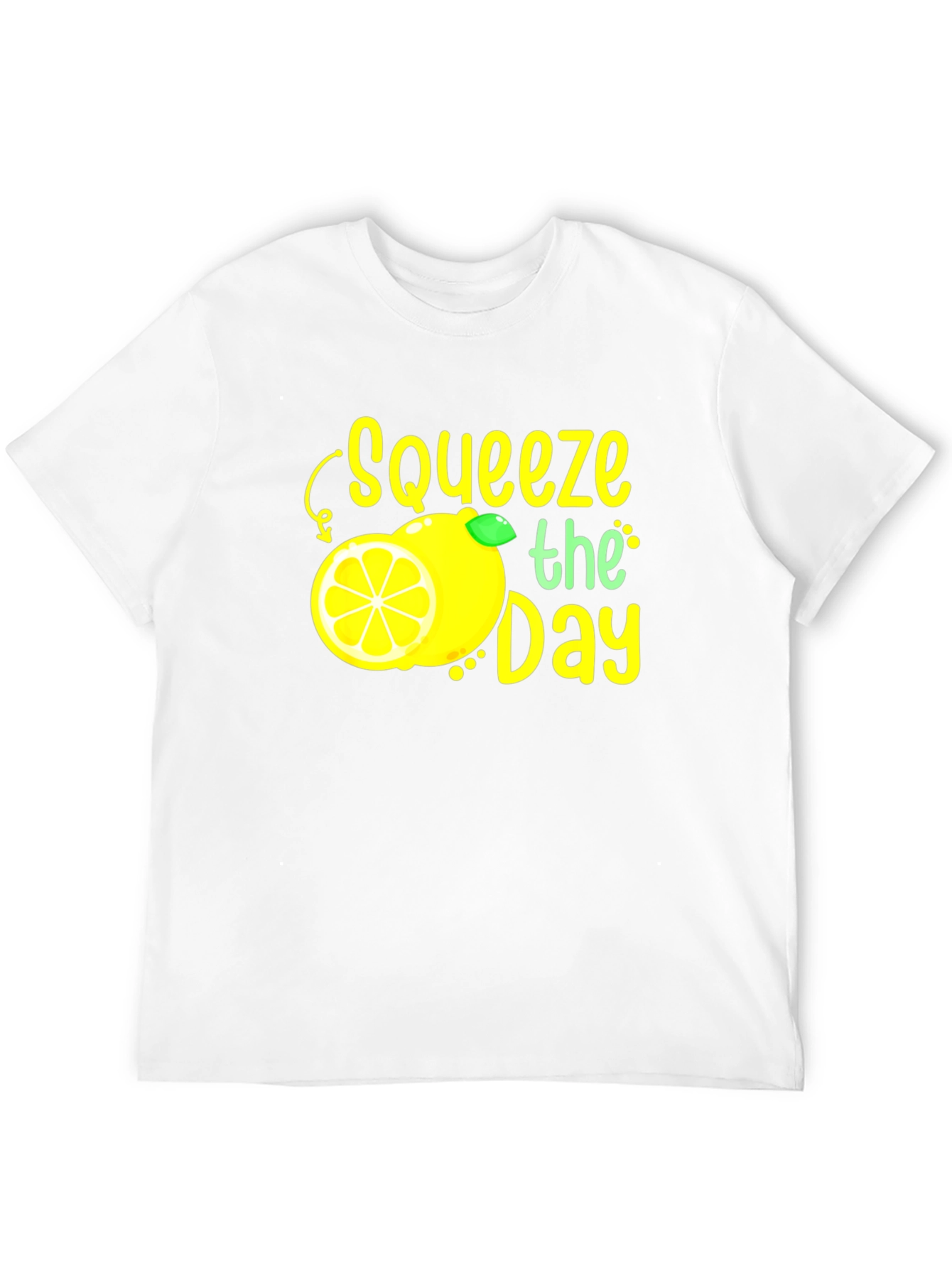 Squeeze the Day Graphic Tee - Black Cotton T-Shirt