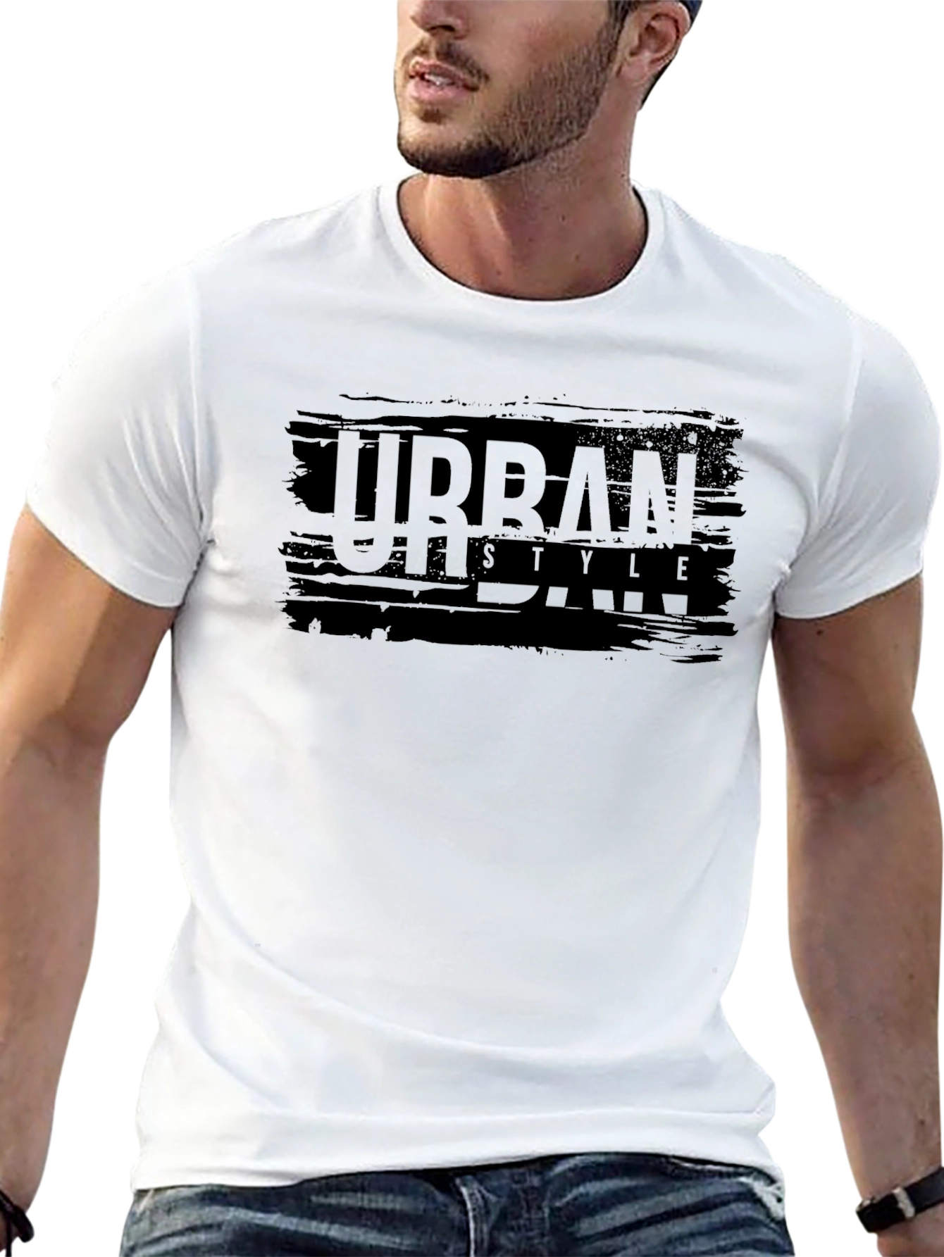 Urban Style Black Graphic T-Shirt