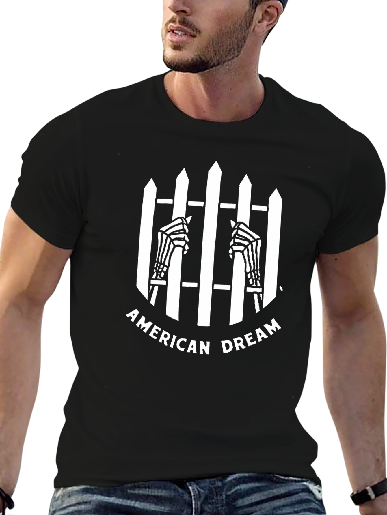 American Dream T-Shirt - Skeleton Hands