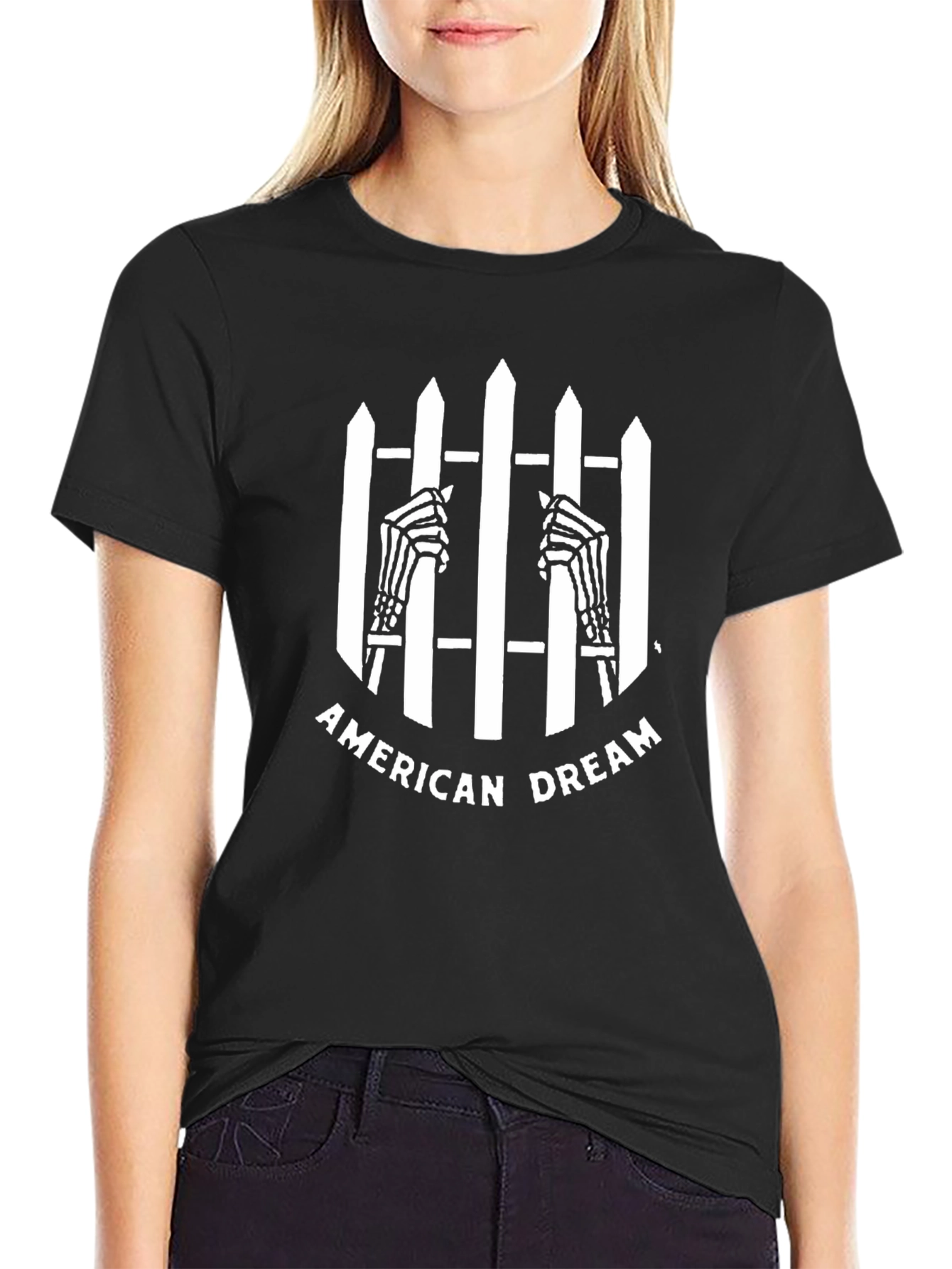 American Dream T-Shirt - Skeleton Hands