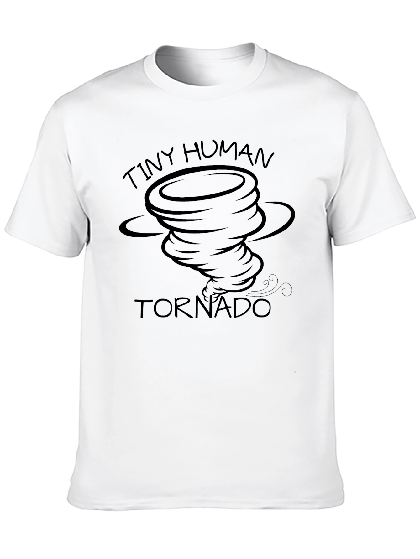 Tiny Human Tornado Black Graphic Tee