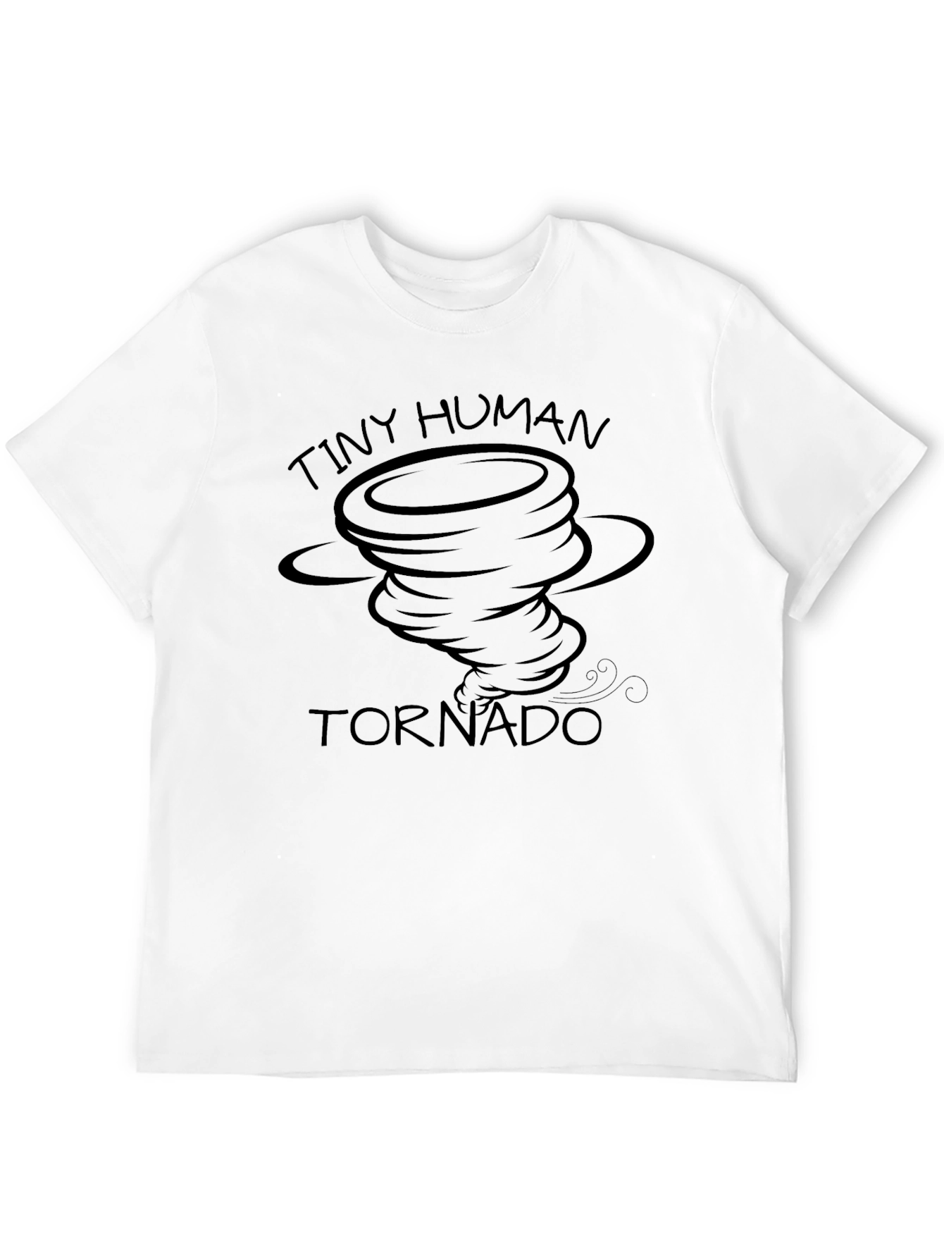 Tiny Human Tornado Black Graphic Tee