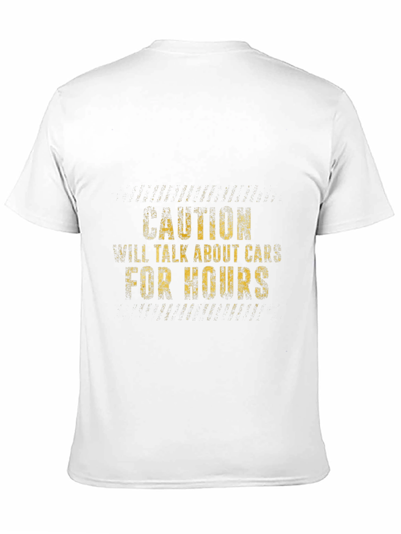Caution Will Talk About Cars Mens T-Shirt