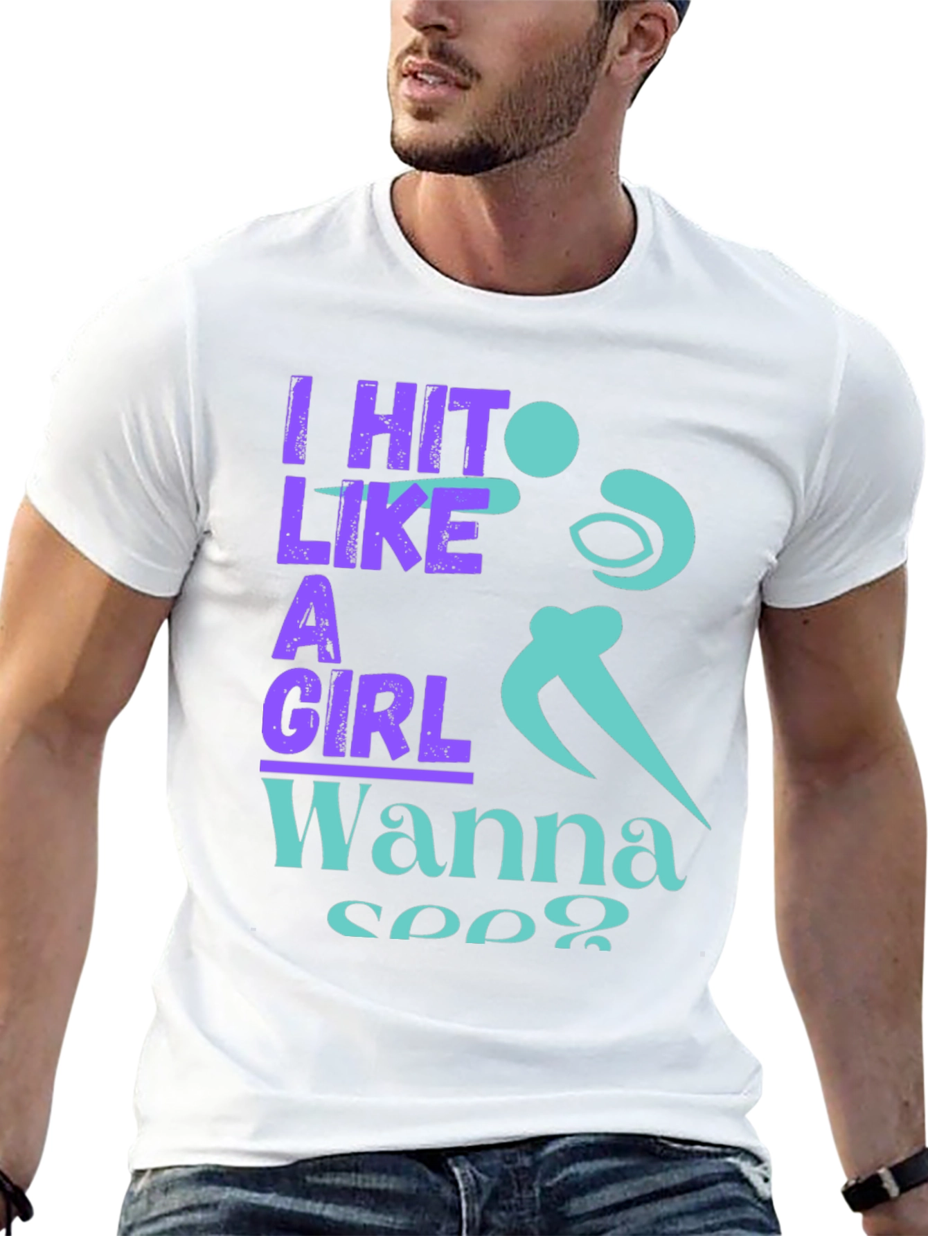 I Hit Like A Girl Graphic T-Shirt