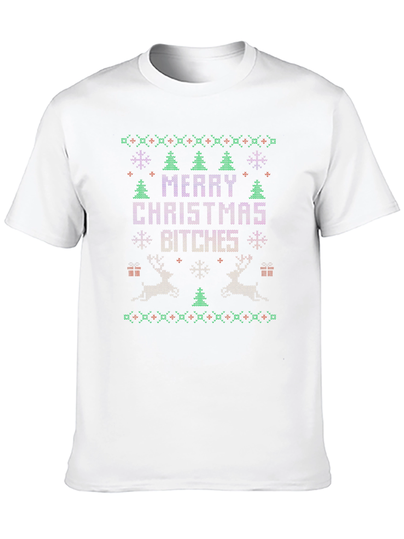 Merry Christmas Bitches Ugly Sweater Tee