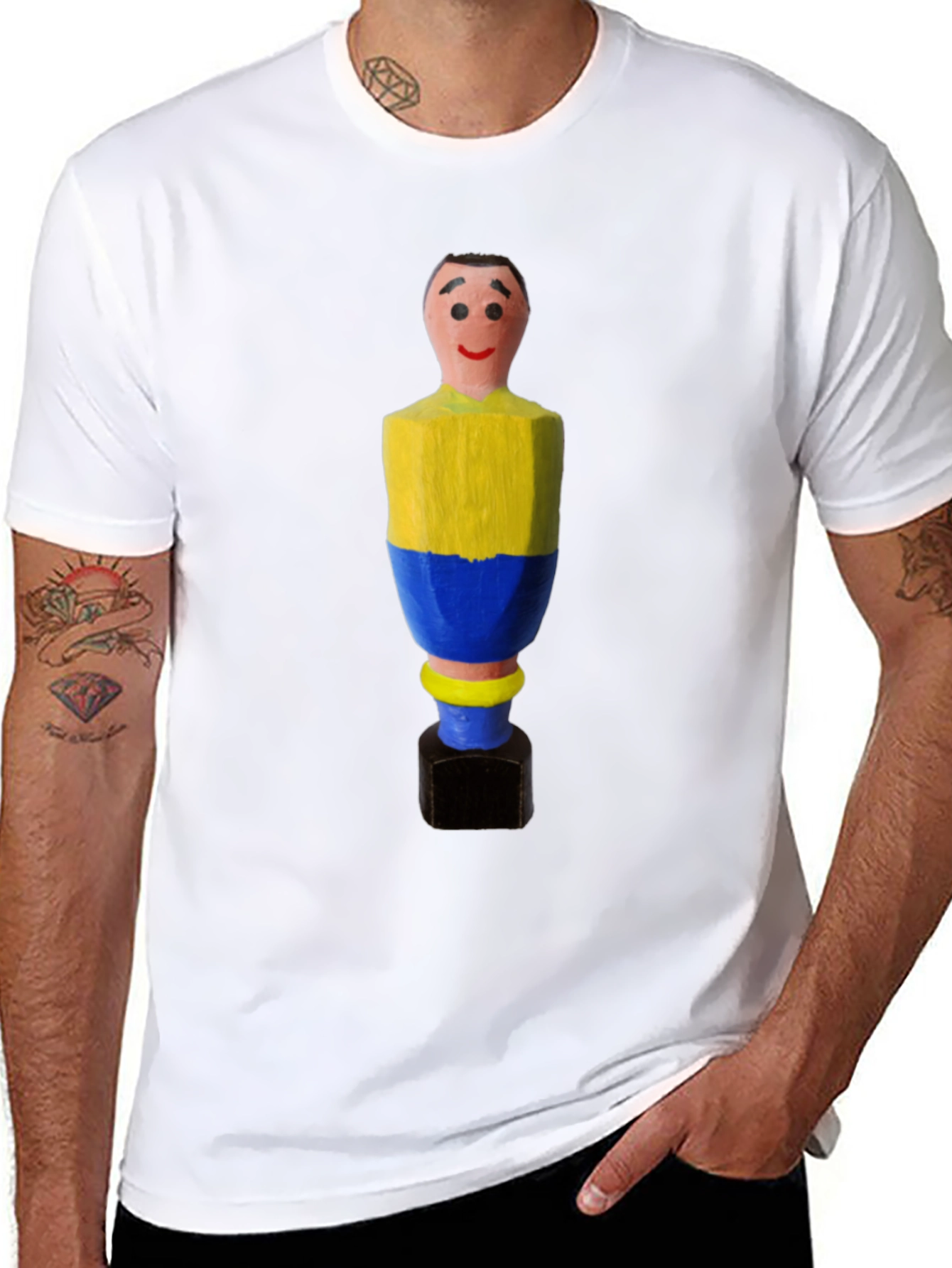 Foosball Man T-Shirt - Novelty Graphic Tee