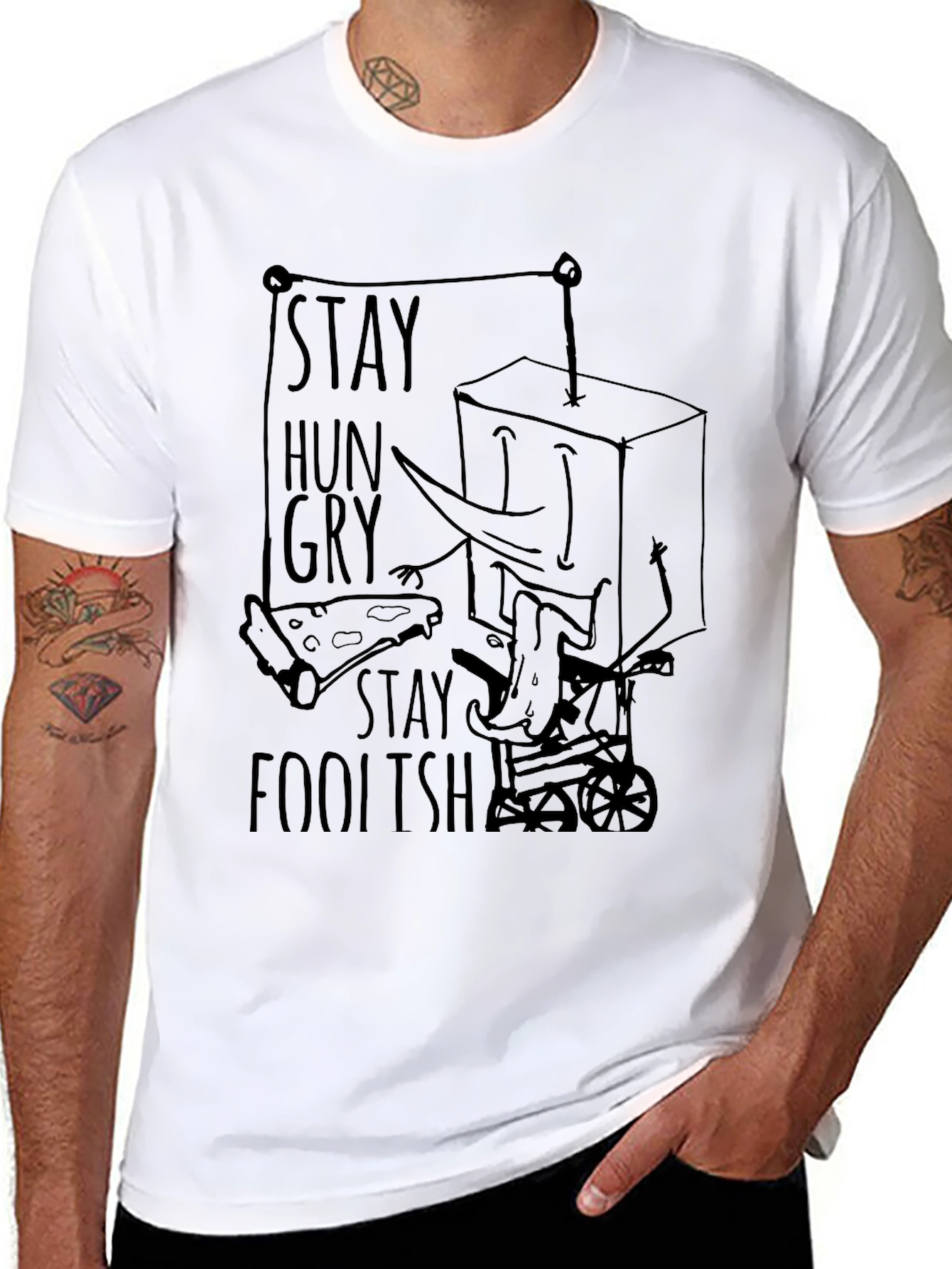 Stay Hungry Stay Foolish Graphic Tee
