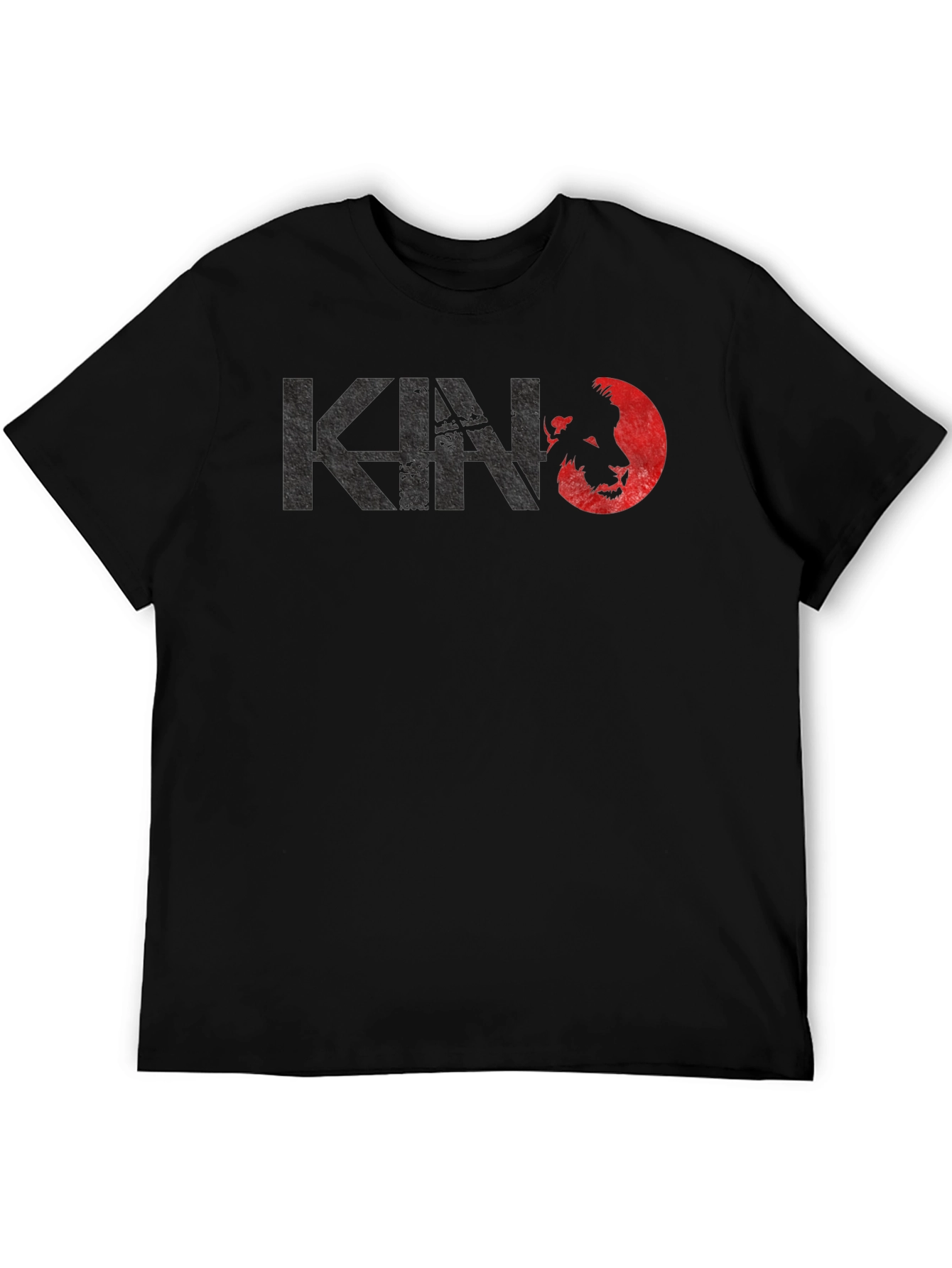 Kino Lion Graphic T-Shirt - Black Crew Neck Tee