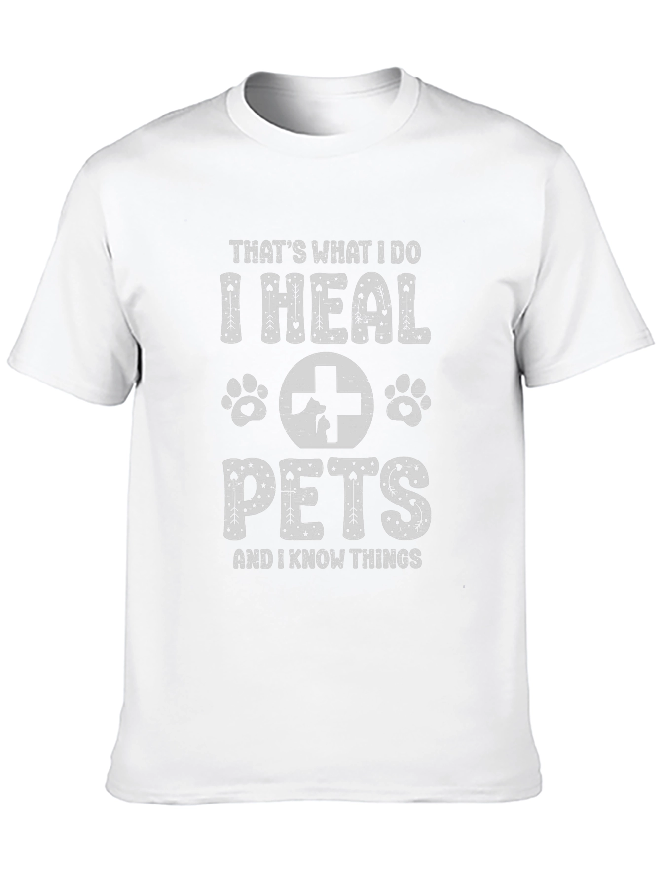I Heal Pets Black T-Shirt