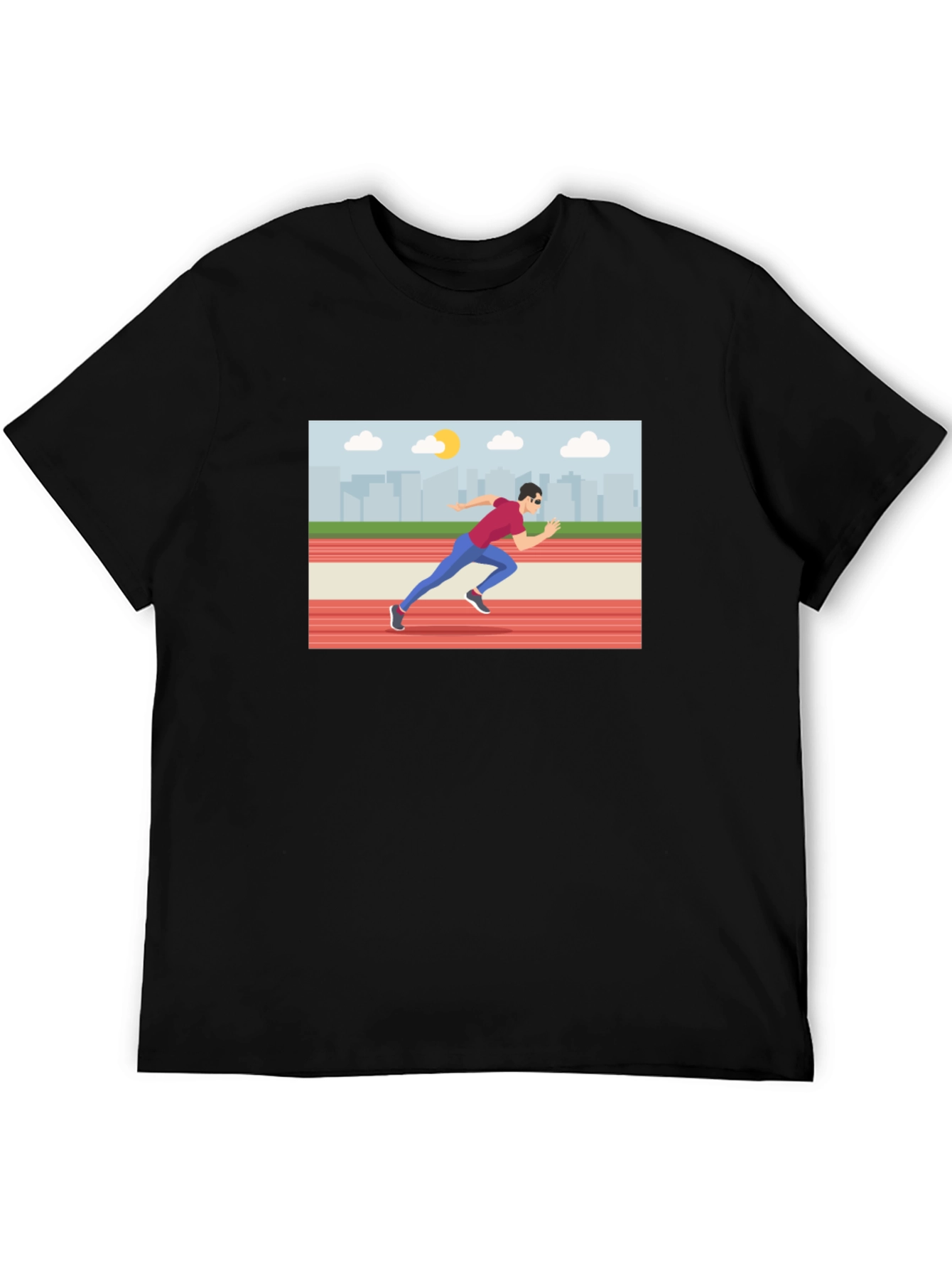 Runner Graphic Tee - Black T-Shirt