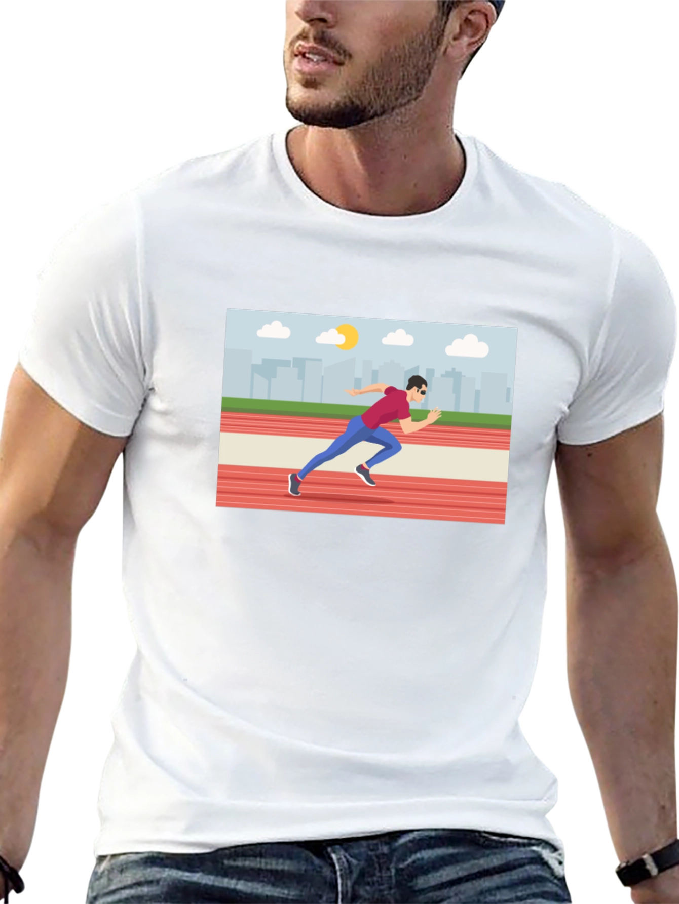 Runner Graphic Tee - Black T-Shirt