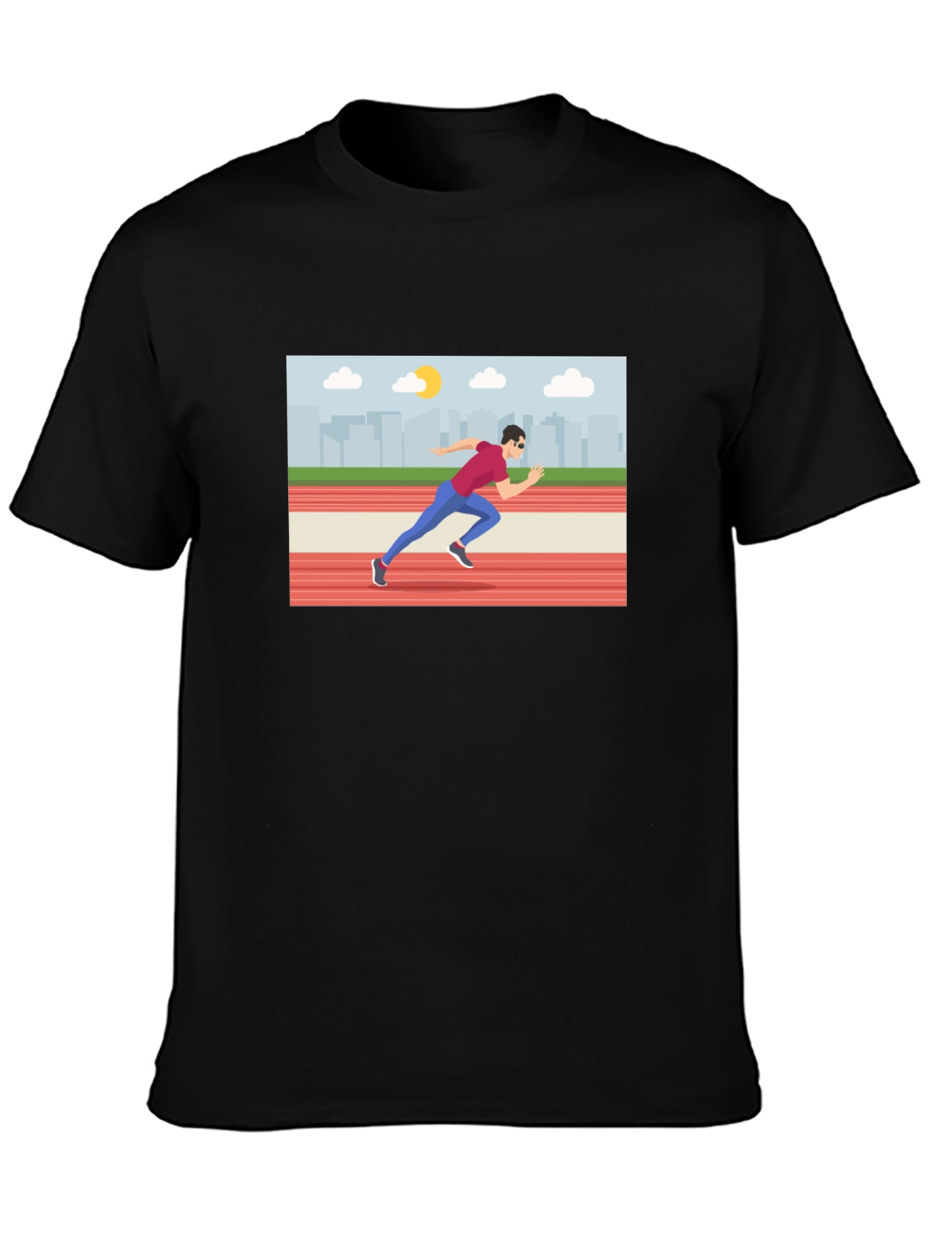 Runner Graphic Tee - Black T-Shirt