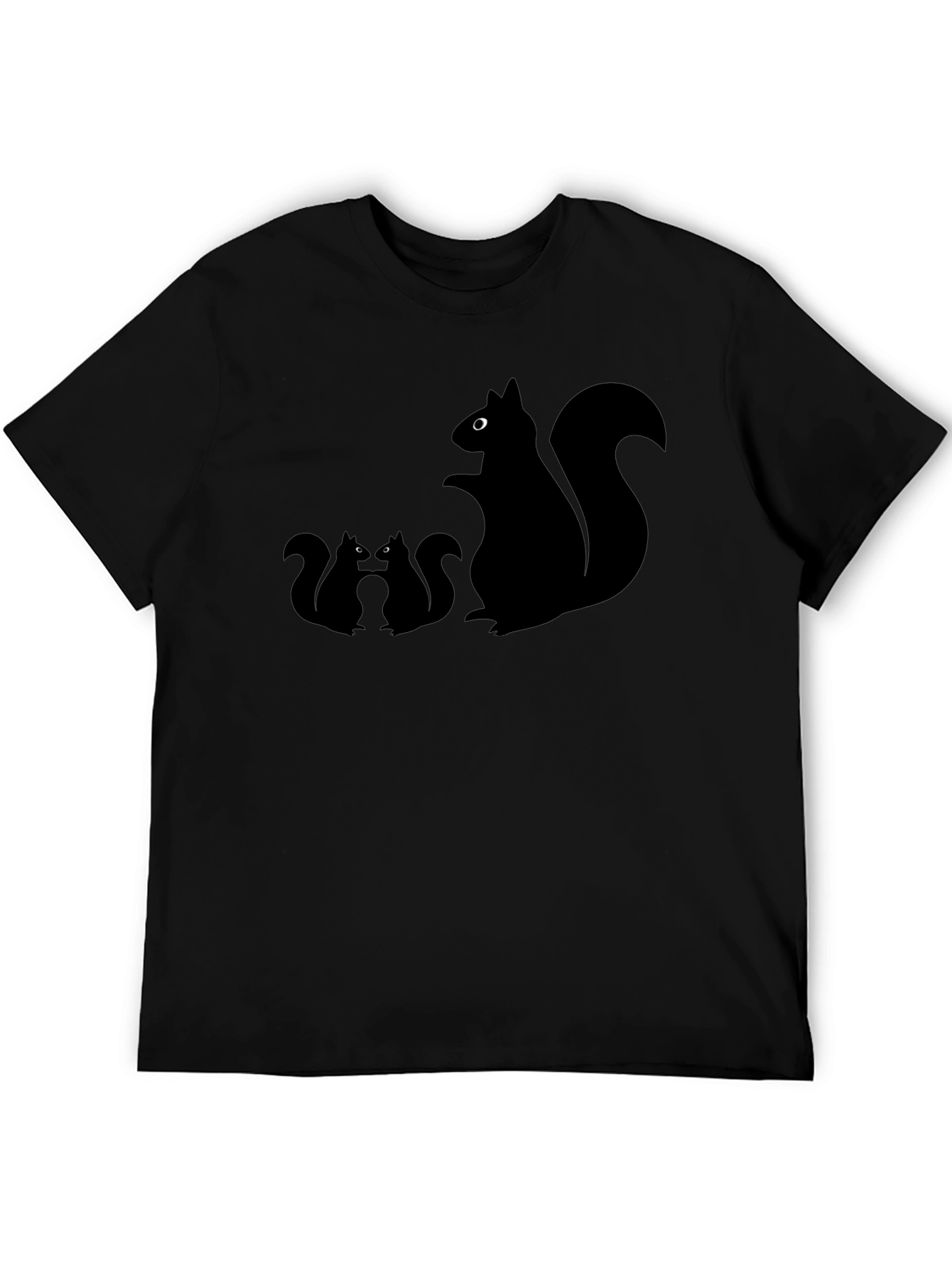 Squirrel T-Shirt - Black Graphic Tee