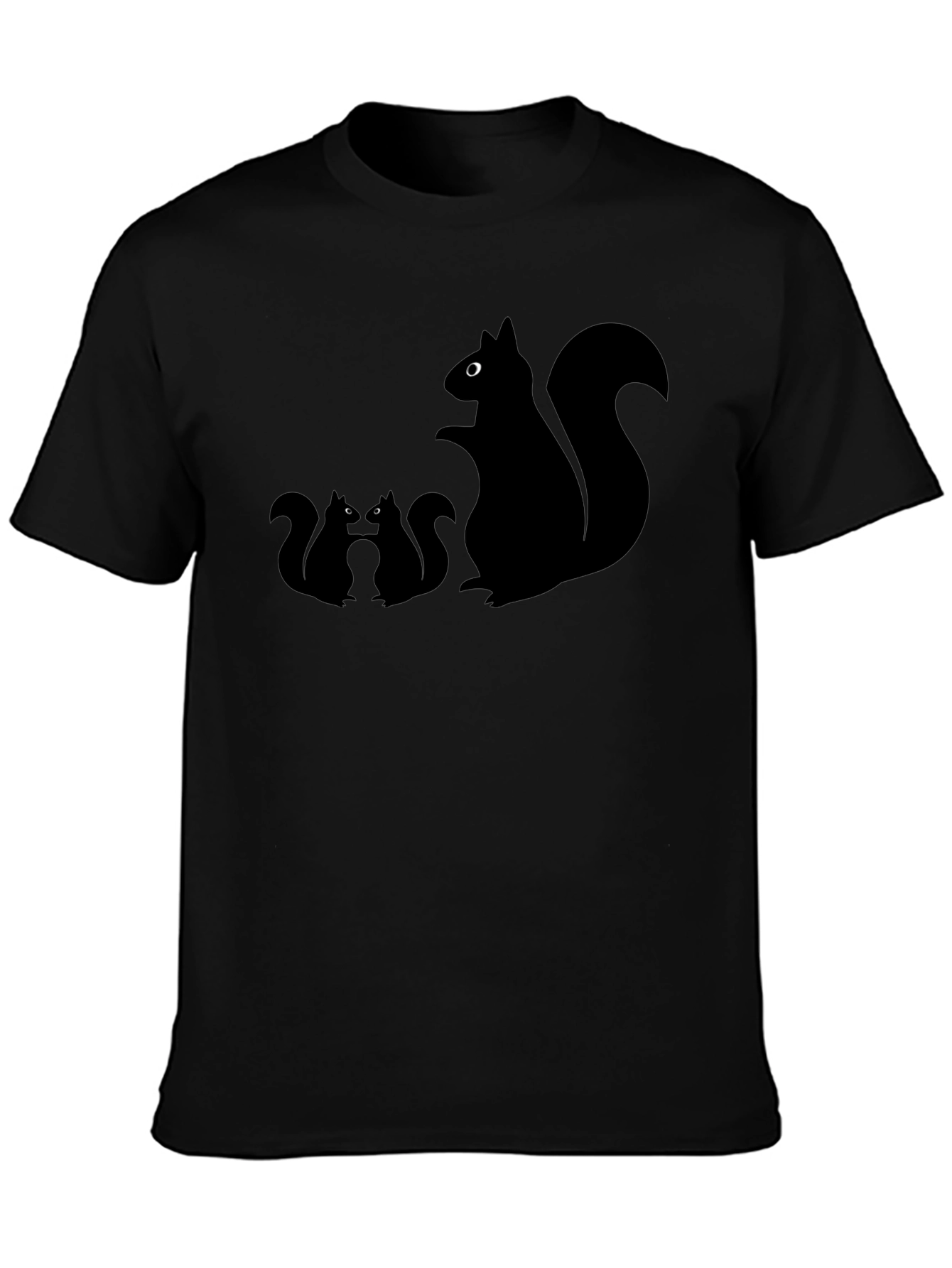 Squirrel T-Shirt - Black Graphic Tee